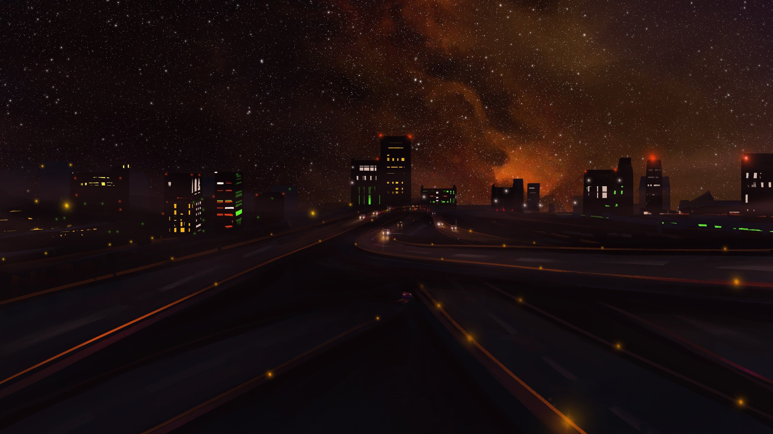 highway, digital art, artist, artwork, hd, HD Wallpaper