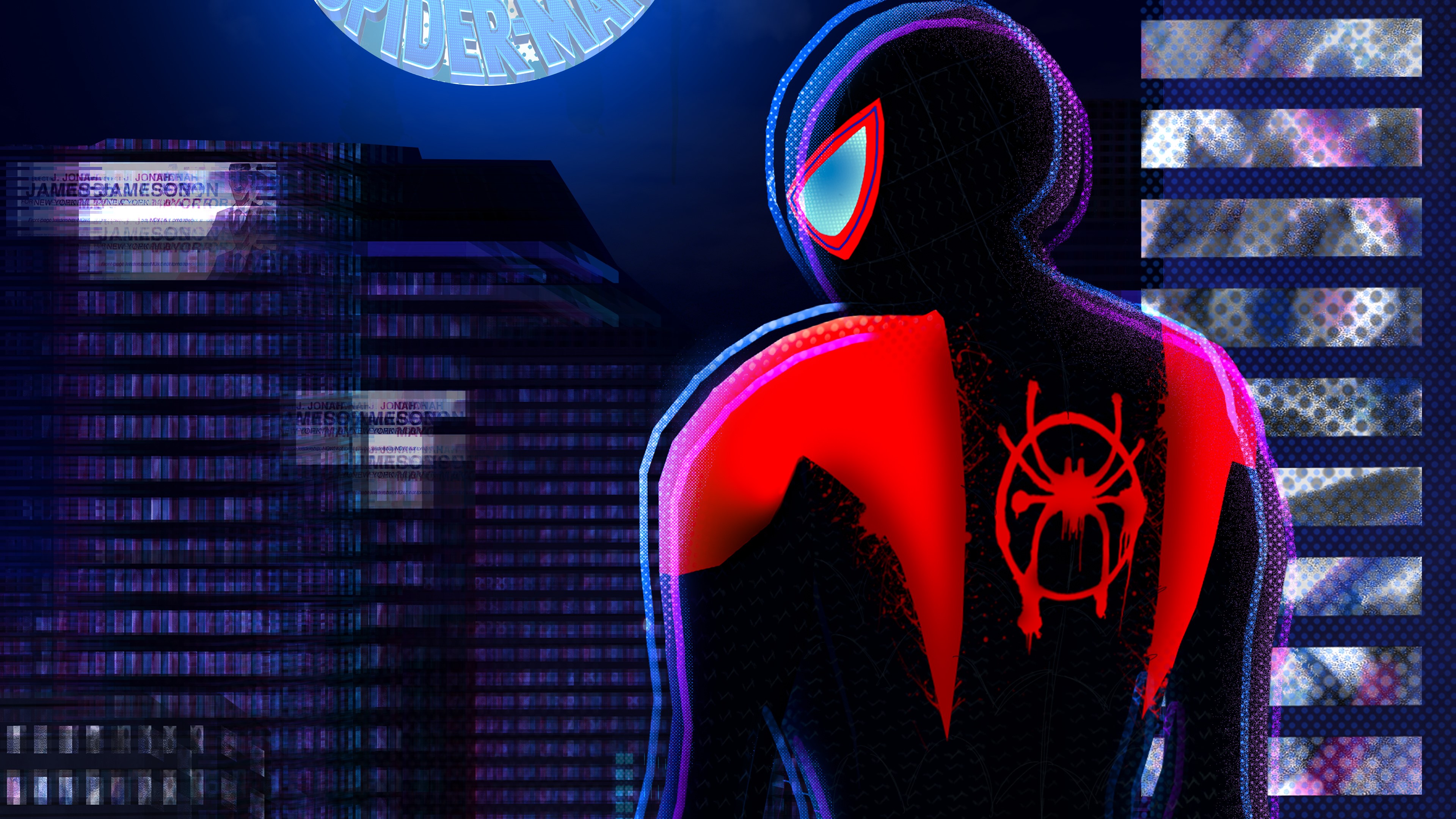 spiderman into the spider verse, spiderman, superheroes, hd, 4k, behance, HD Wallpaper