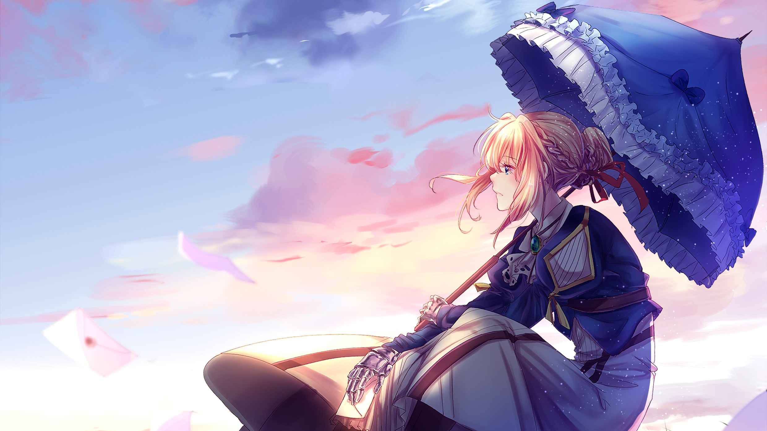 violet evergarden, anime girl, anime, artist, artwork, digital art, hd, HD Wallpaper