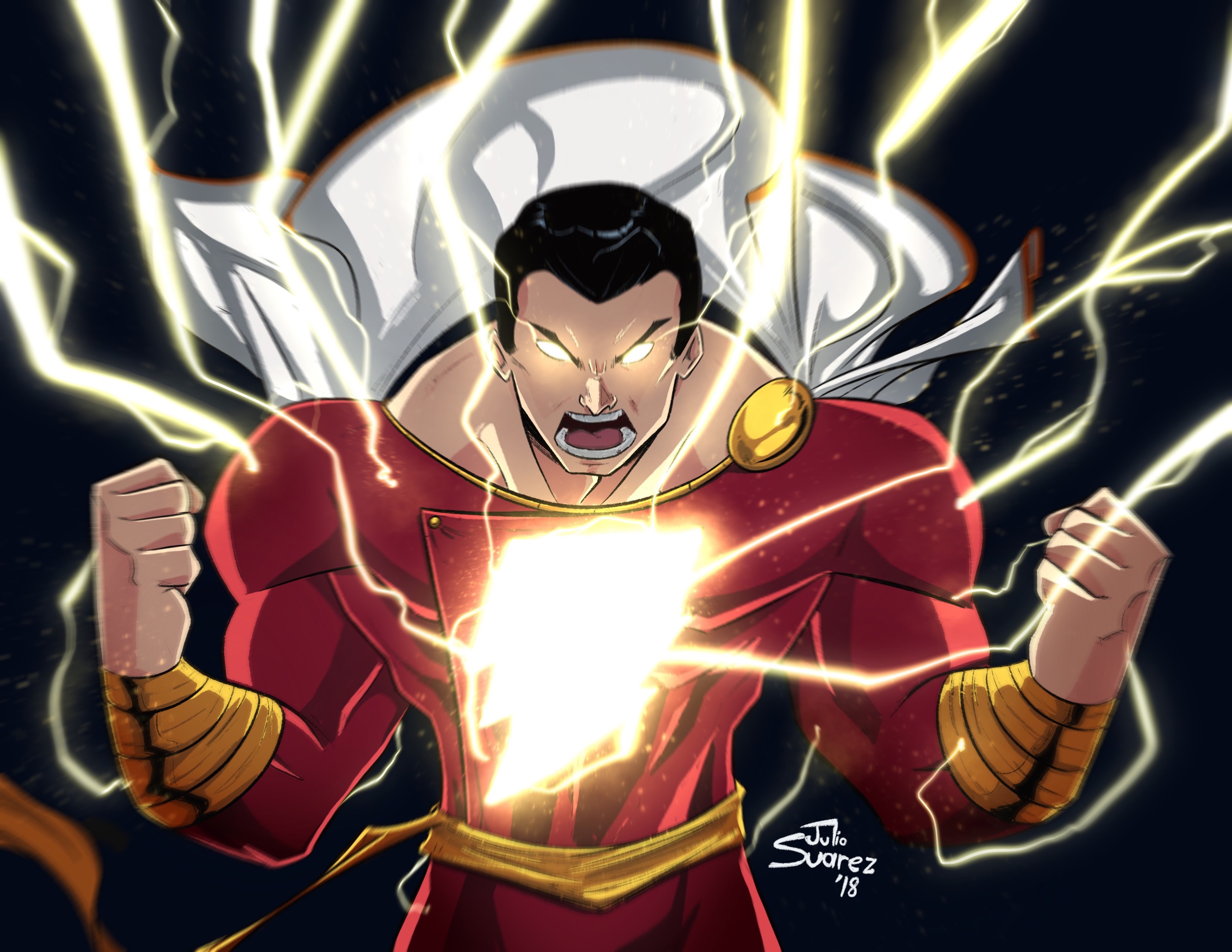 shazam, hd, 4k, superheroes, artwork, digital art, artist, behance, HD Wallpaper