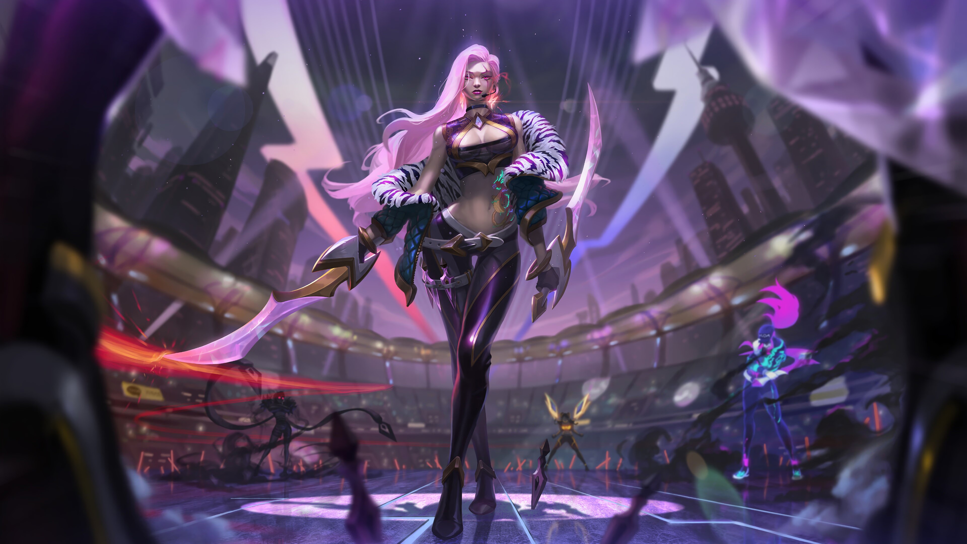 katarina league of legends, league of legends, games, fantasy girls, hd, 4k, HD Wallpaper