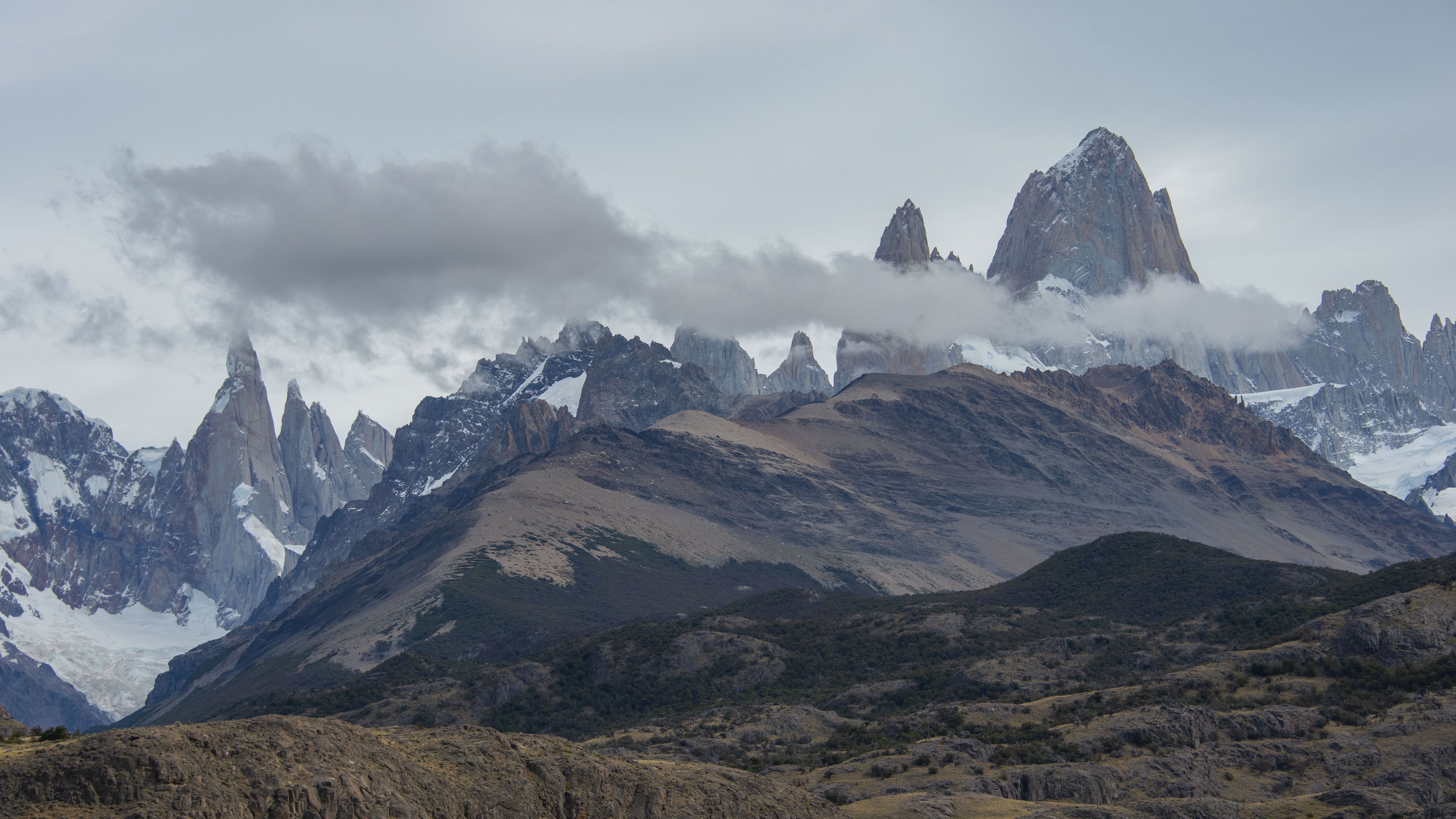 mountains, mountain range, relief, landscape, nature, 4k, HD Wallpaper