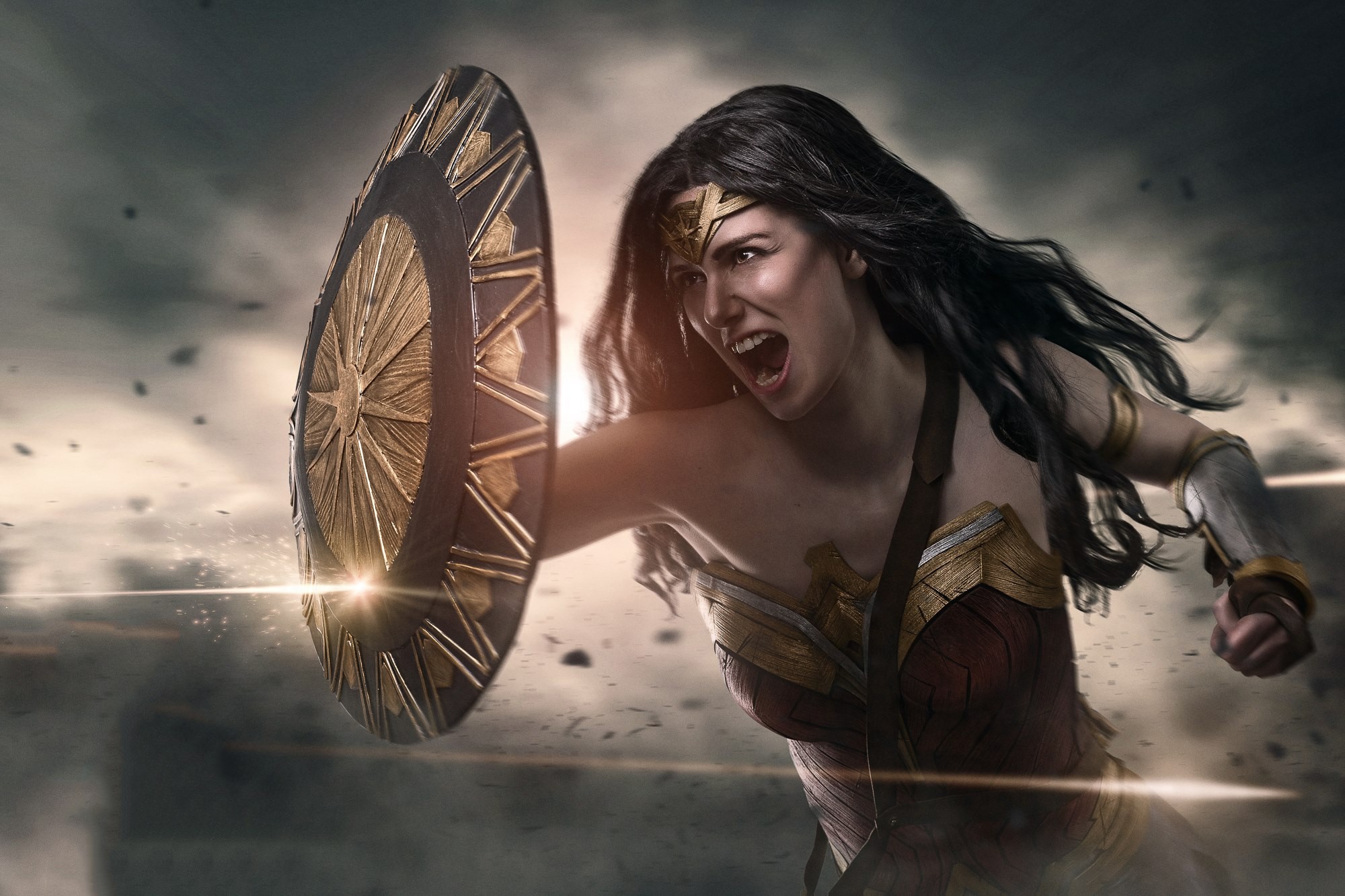 wonder woman, hd, superheroes, cosplay, HD Wallpaper