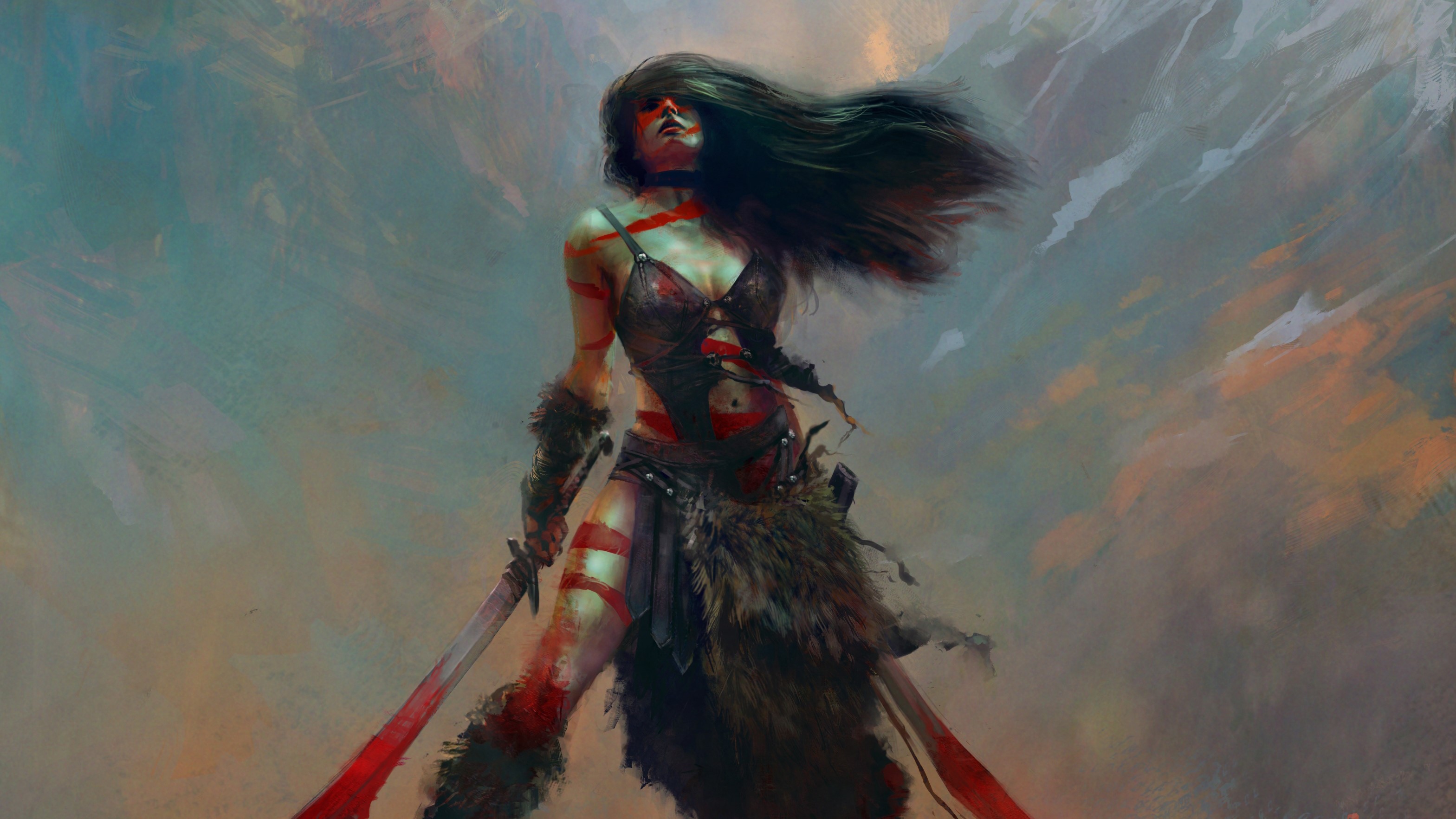 warrior, artist, artwork, digital art, hd, 4k, deviantart, HD Wallpaper