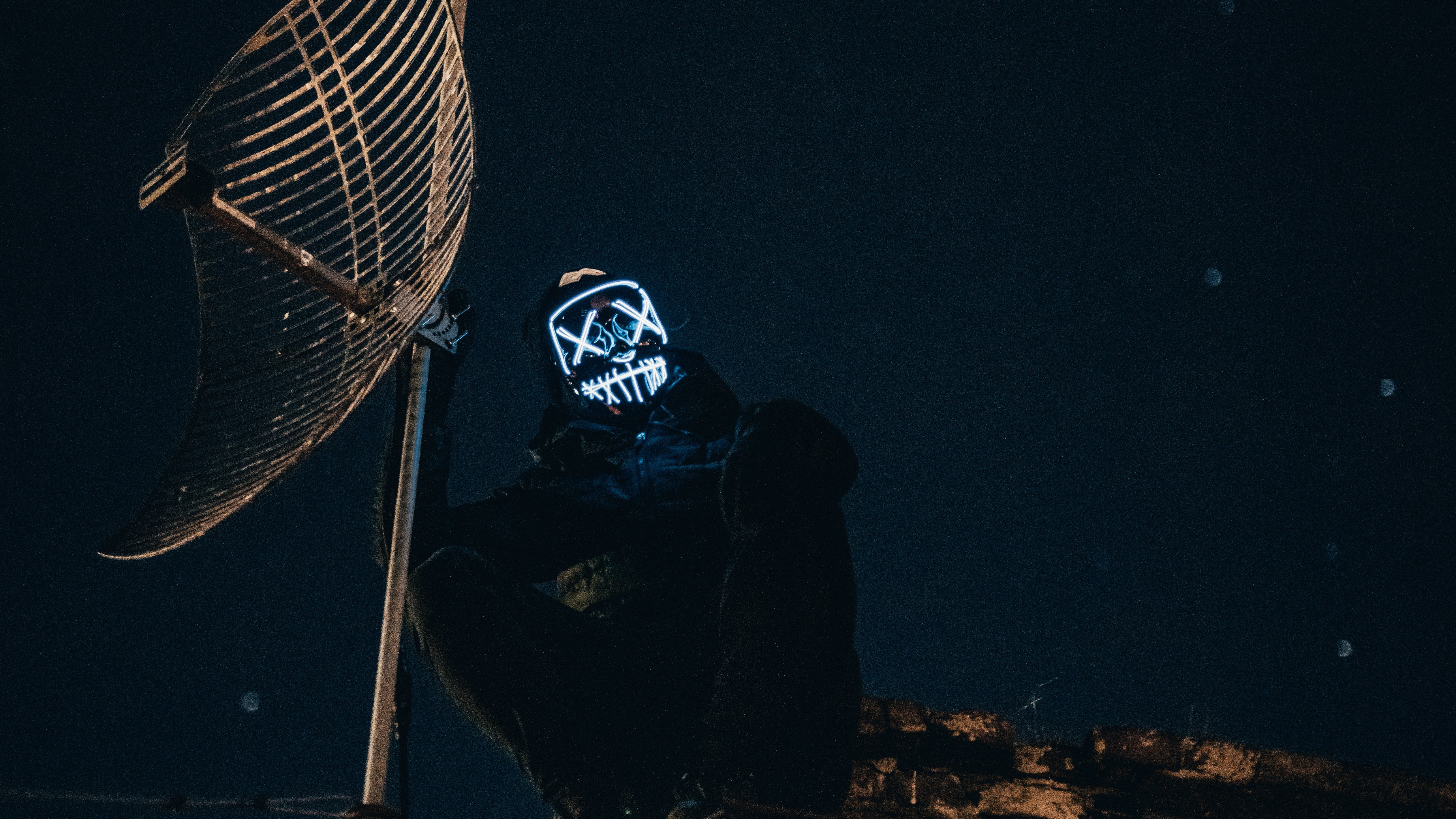 mask, photography, hd, 4k, 5k, neon, HD Wallpaper