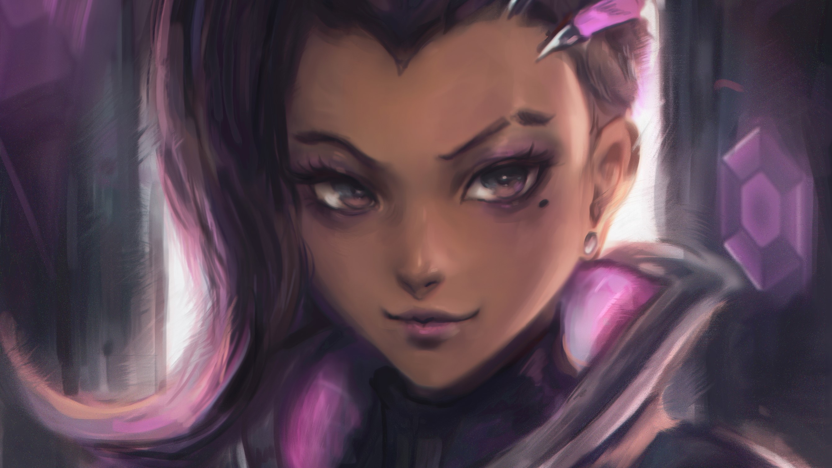 sombra, overwatch, artwork, games, hd, deviantart, HD Wallpaper