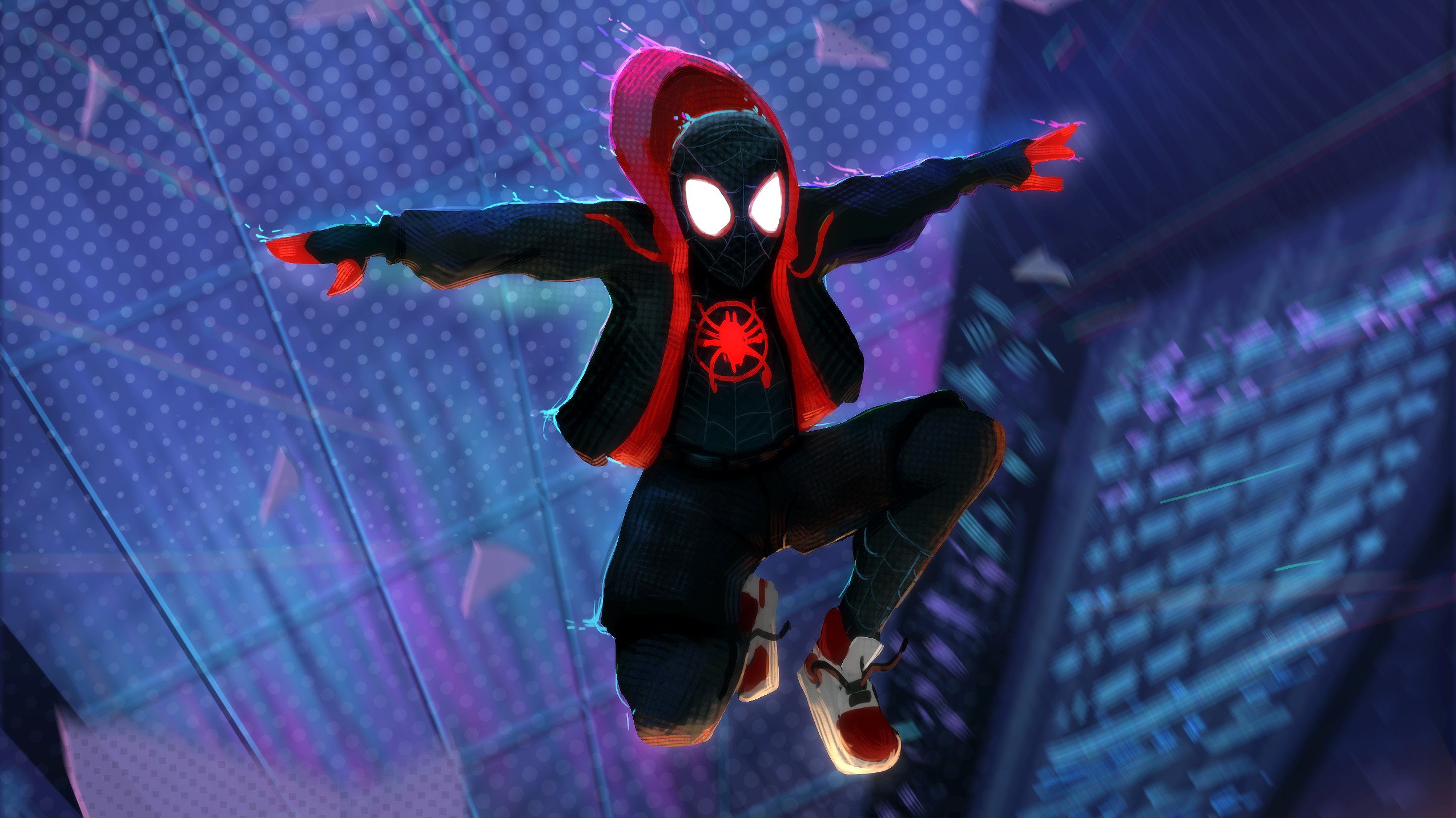 spiderman into the spider verse, spiderman, hd, superheroes, artwork, artist, digital art, HD Wallpaper
