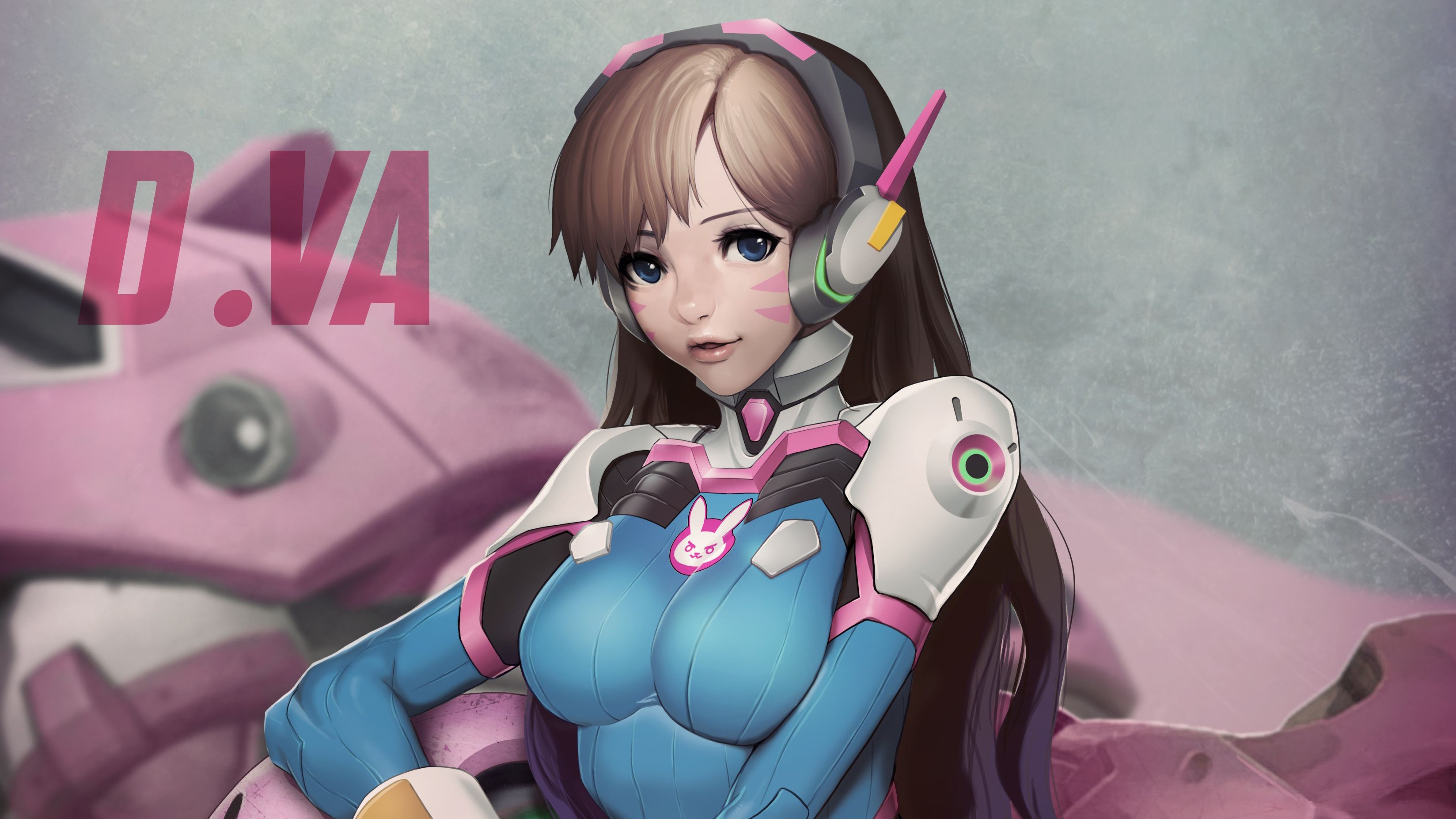 dva overwatch, overwatch, games, hd, artist, artwork, digital art, HD Wallpaper