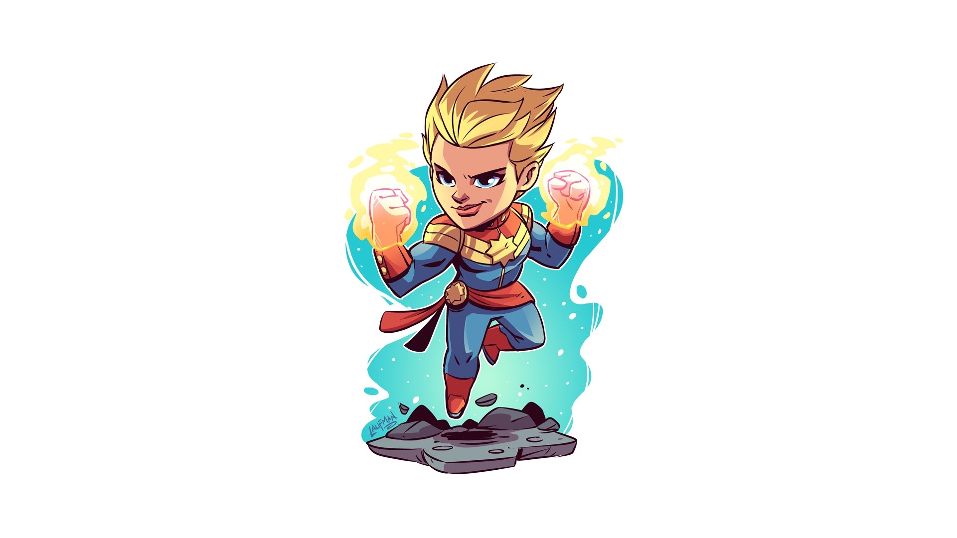 captain marvel, superheroes, minimalism, minimalist, artist, artwork, digital art, hd, HD Wallpaper