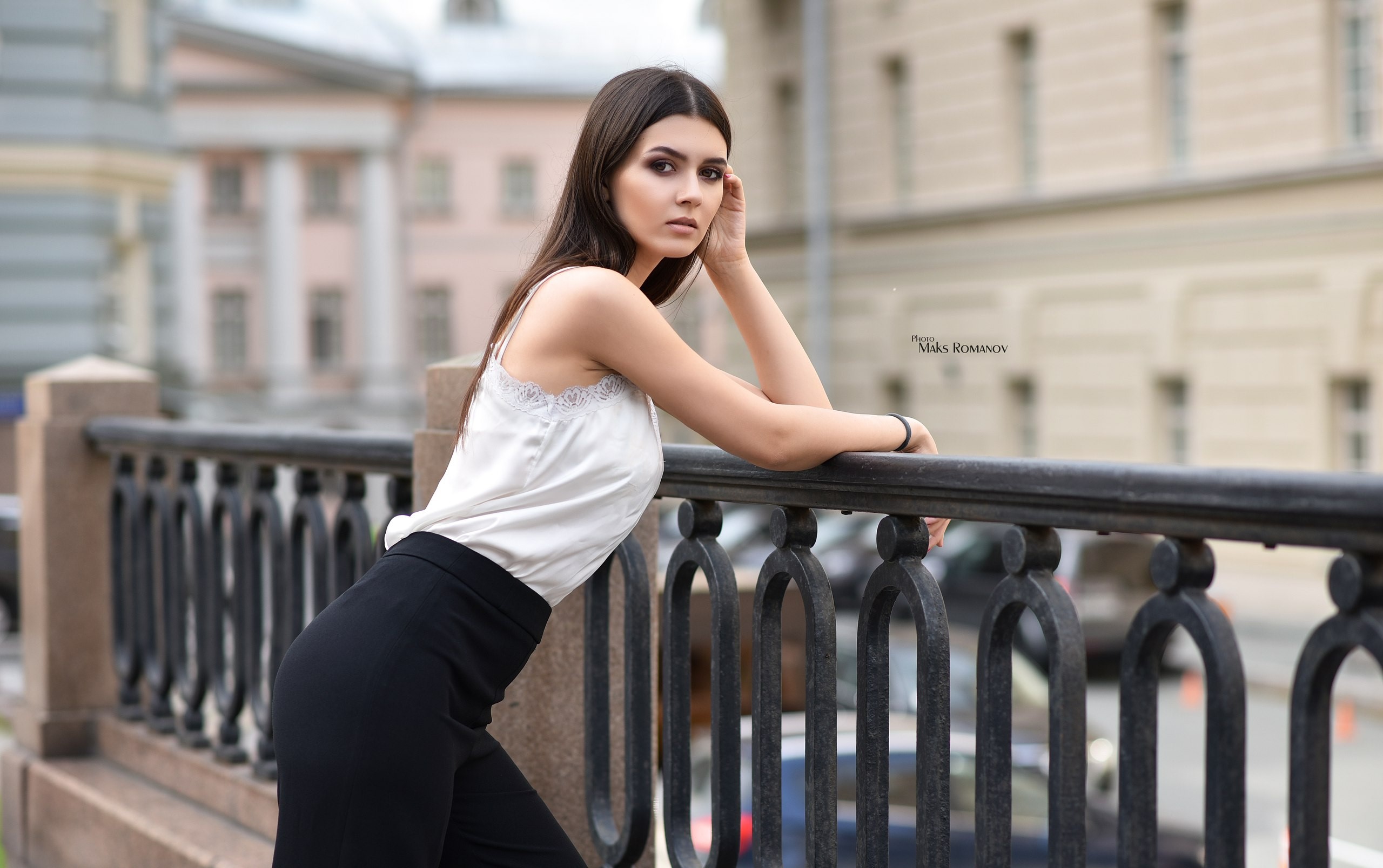 depth of field, girls, model, hd, HD Wallpaper