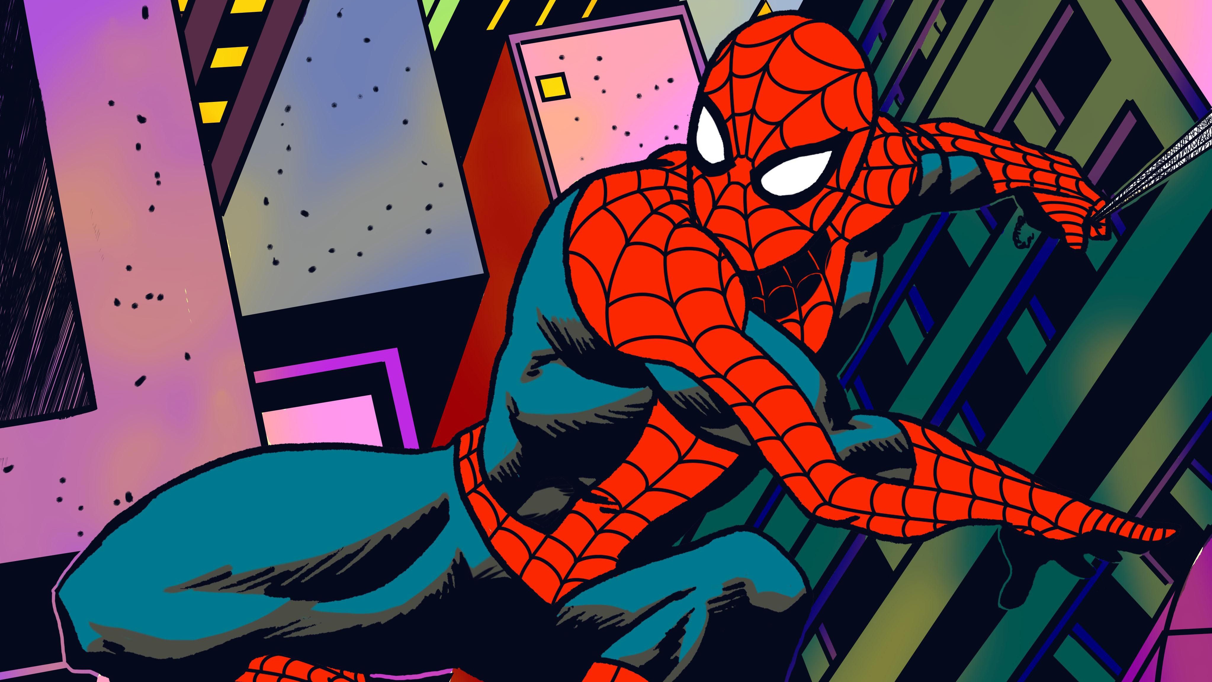 spiderman, superheroes, artist, artwork, digital art, hd, 4k, HD Wallpaper