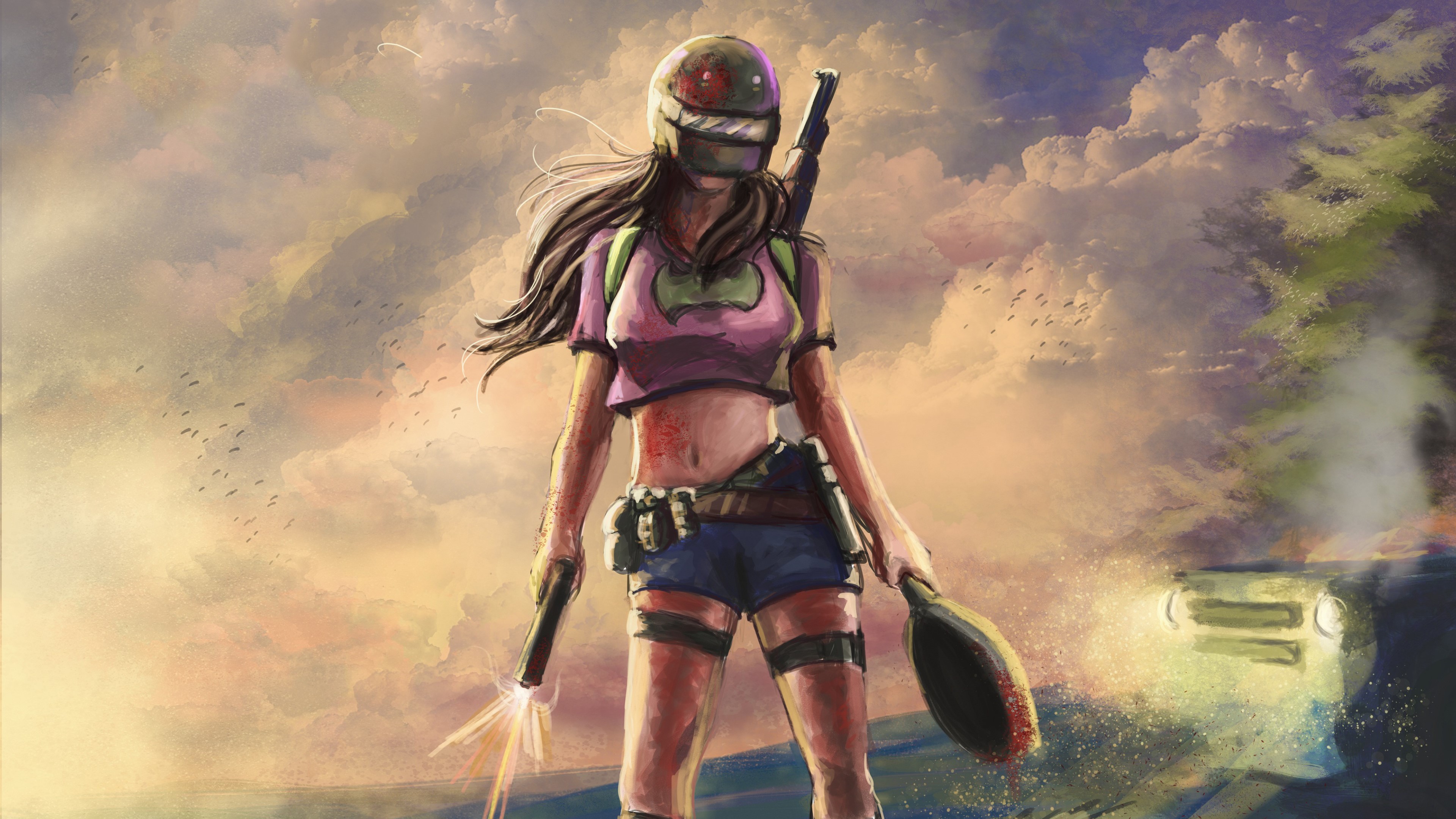 pubg, playerunknowns battlegrounds, behance, 2018 games, games, hd, 4k, behance, helmet, HD Wallpaper