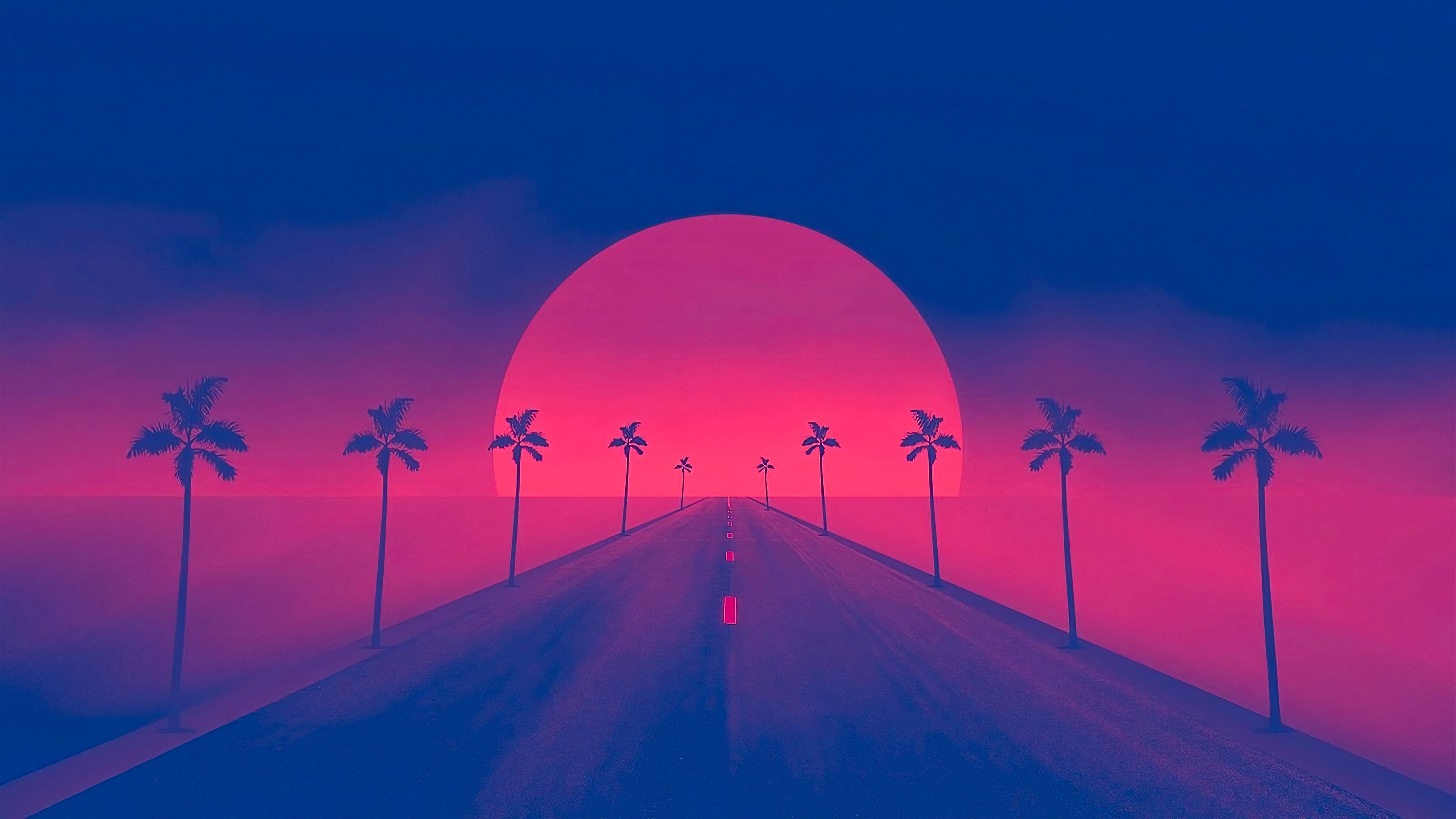 retrowave, artist, artwork, digital art, hd, 4k, HD Wallpaper