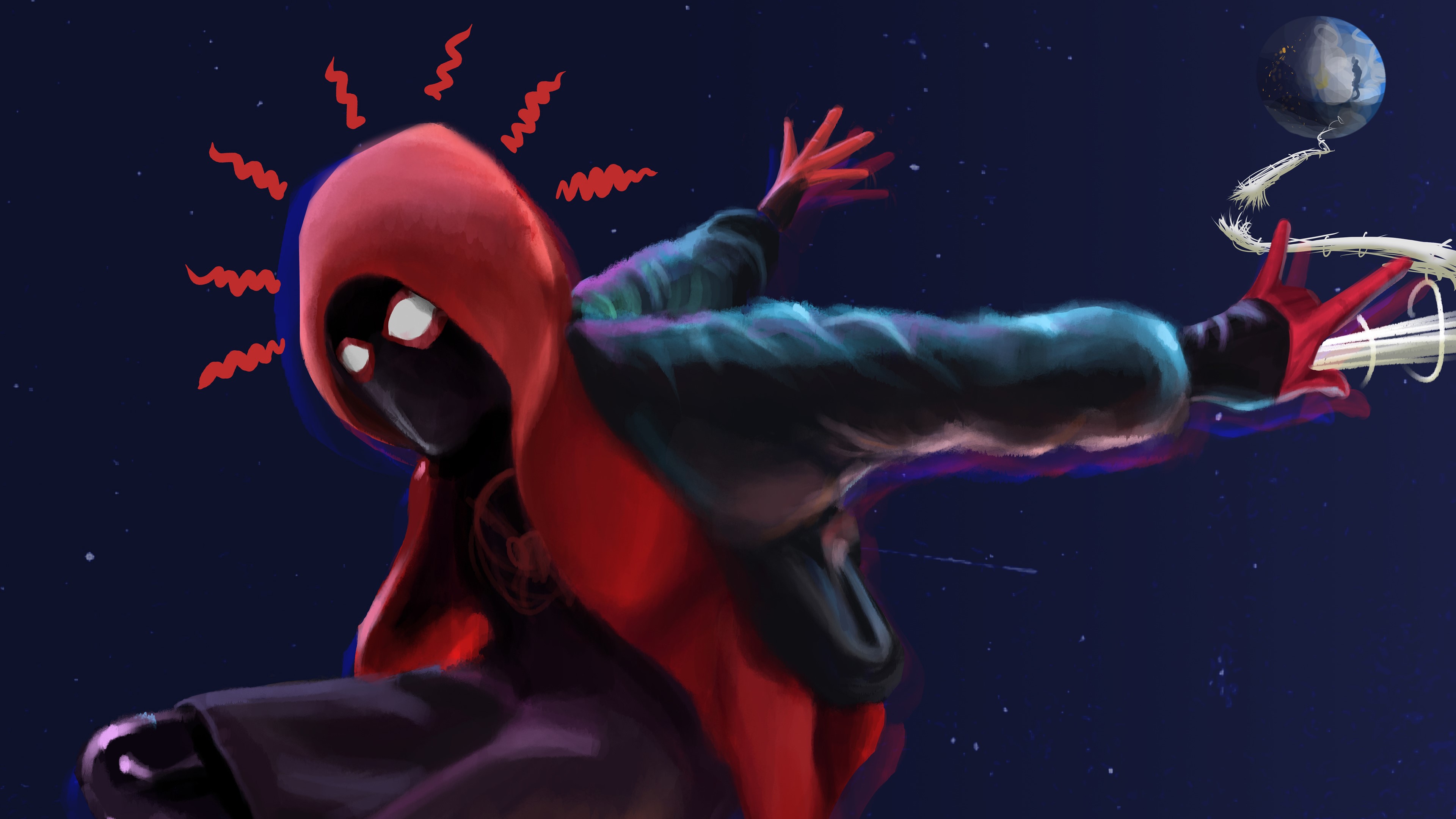 spiderman into the spider verse, spiderman, movies, hd, superheroes, artwork, artist, digital art, behance, HD Wallpaper