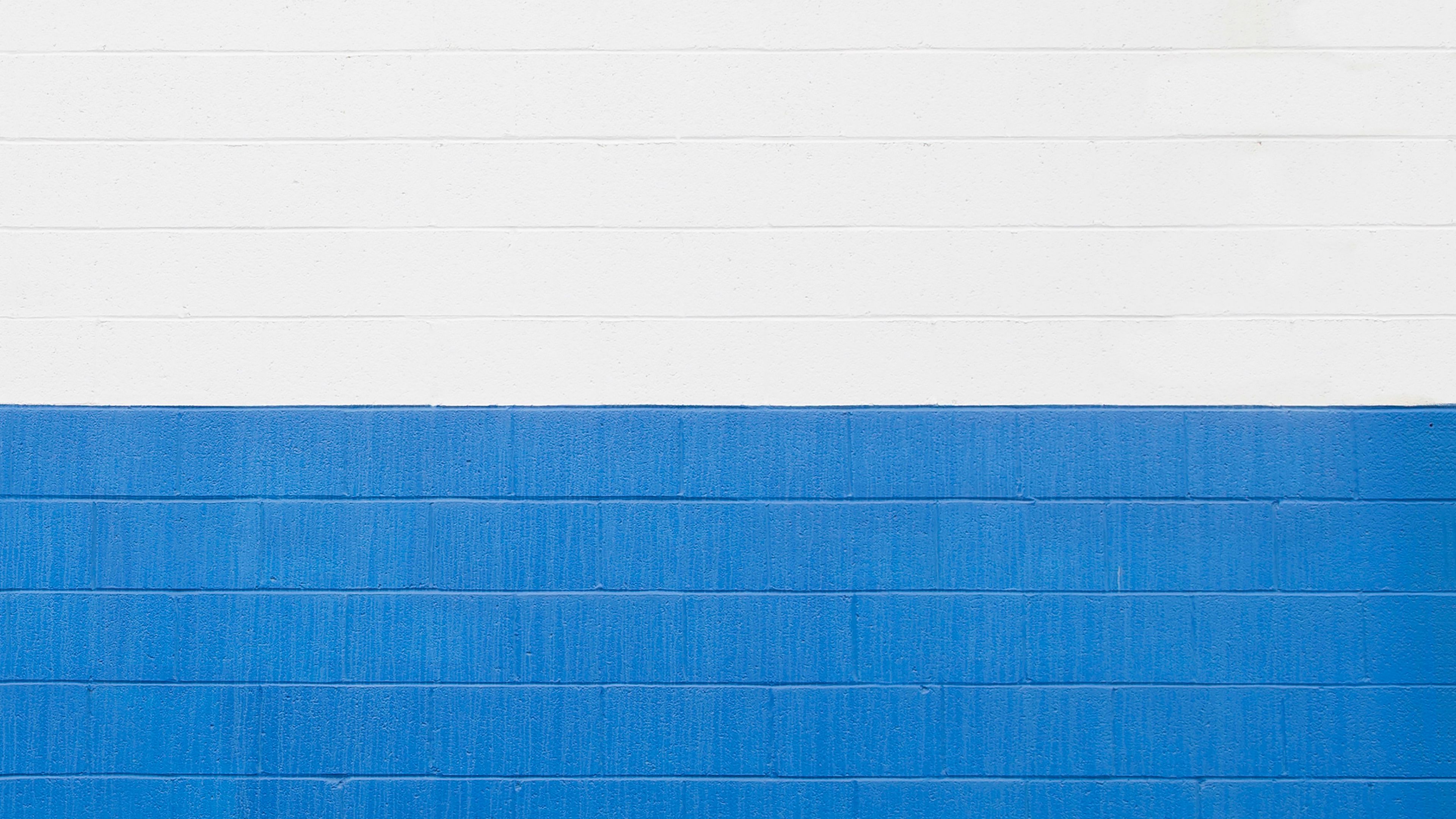 wall, brick, texture, white, blue, 4k, HD Wallpaper