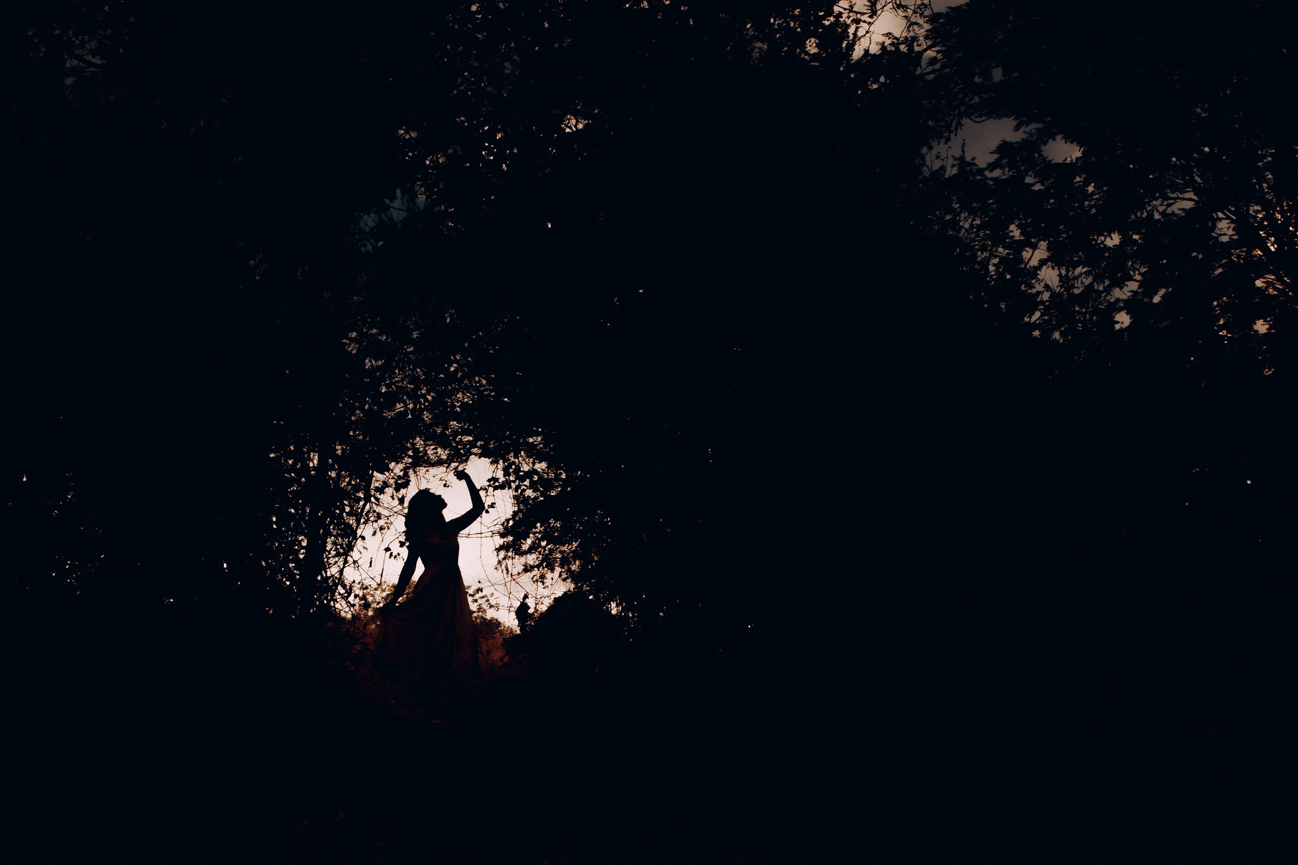 silhouette, women, dancing, photography, hd, 4k, HD Wallpaper