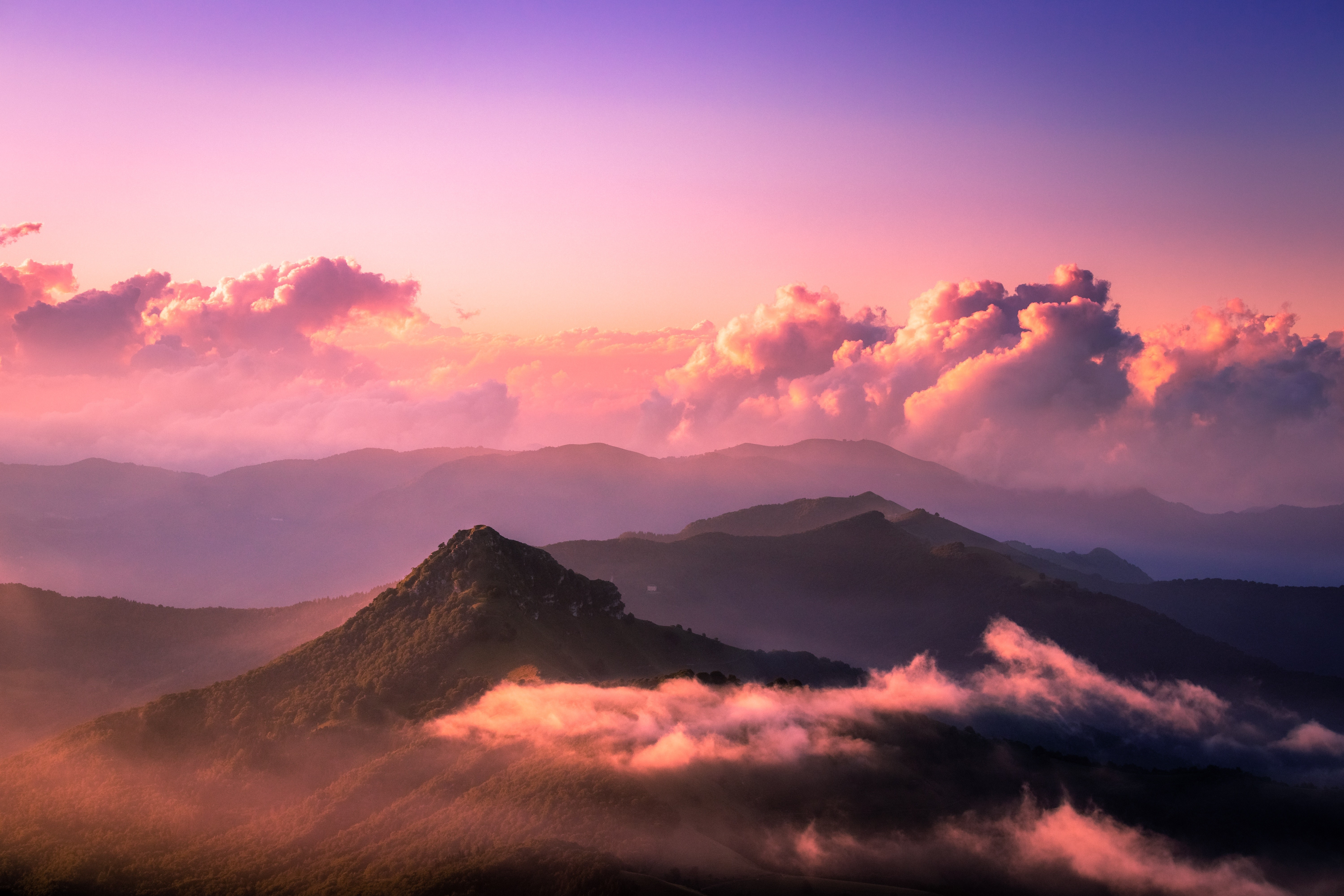 landscape, clouds, nature, hd, 4k, 5k, HD Wallpaper