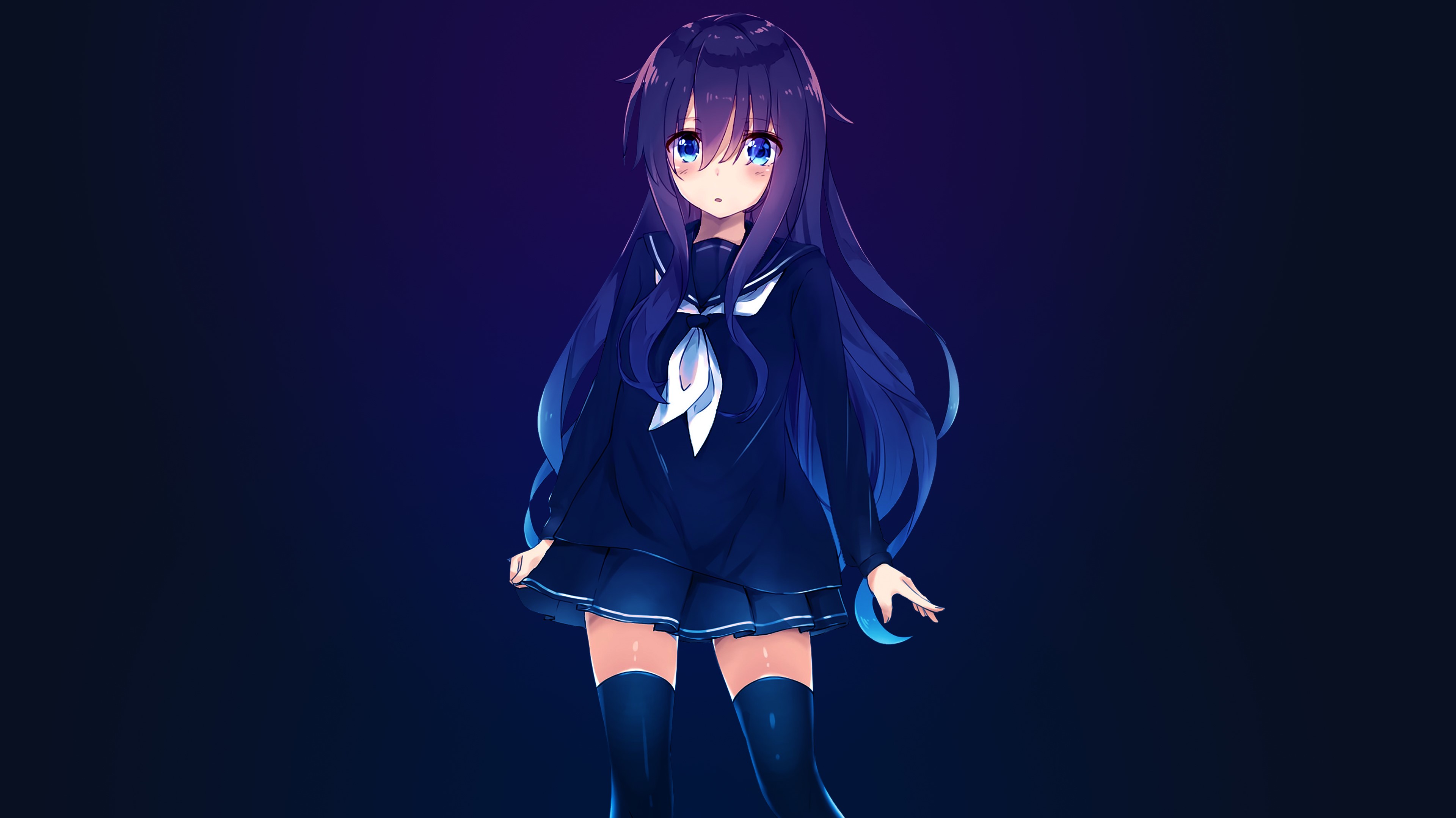 anime girl, anime, artist, artwork, digital art, hd, 4k, deviantart, HD Wallpaper