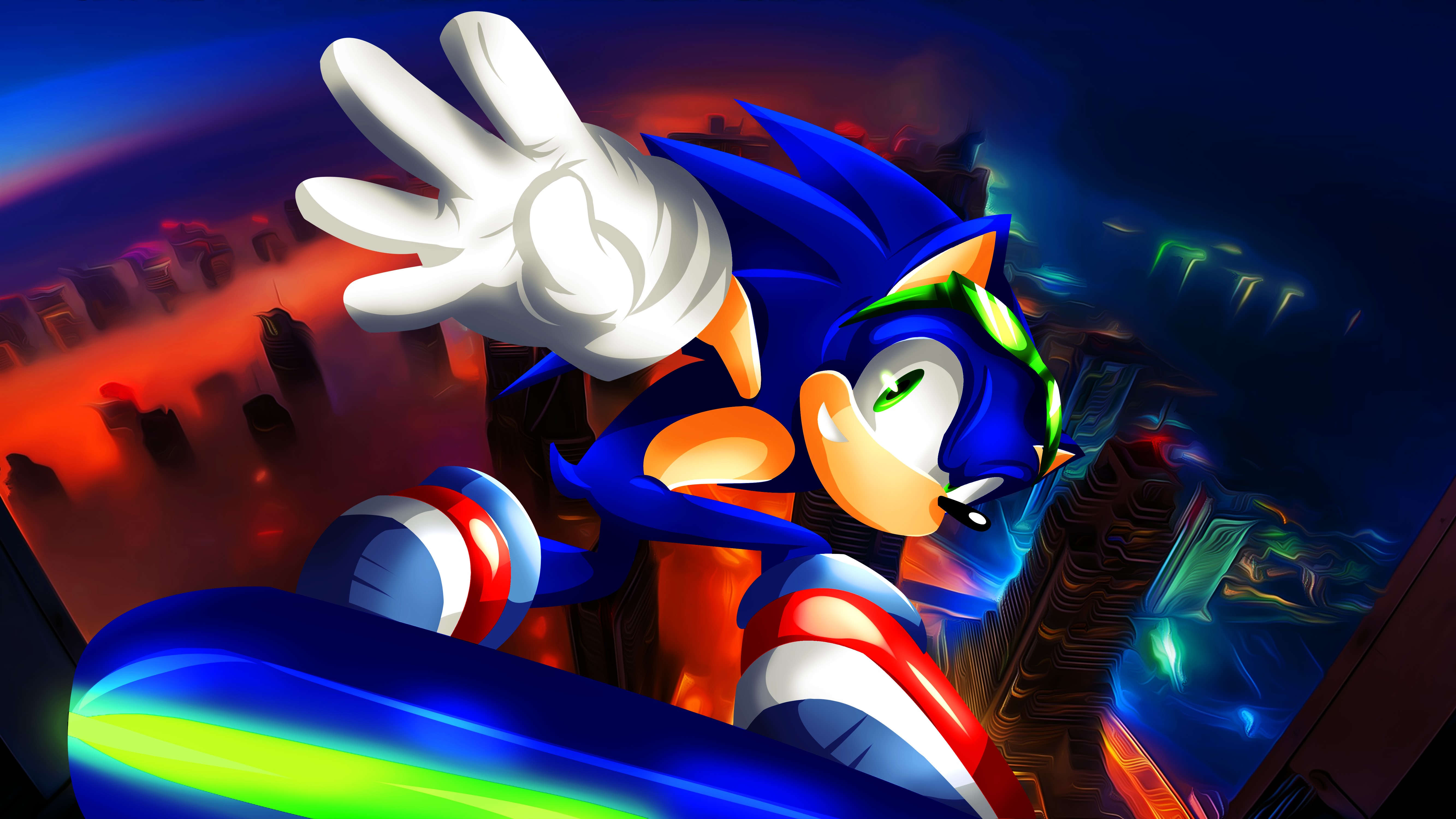 sonic, games, artist, artwork, digital art, hd, 4k, 5k, deviantart, HD Wallpaper