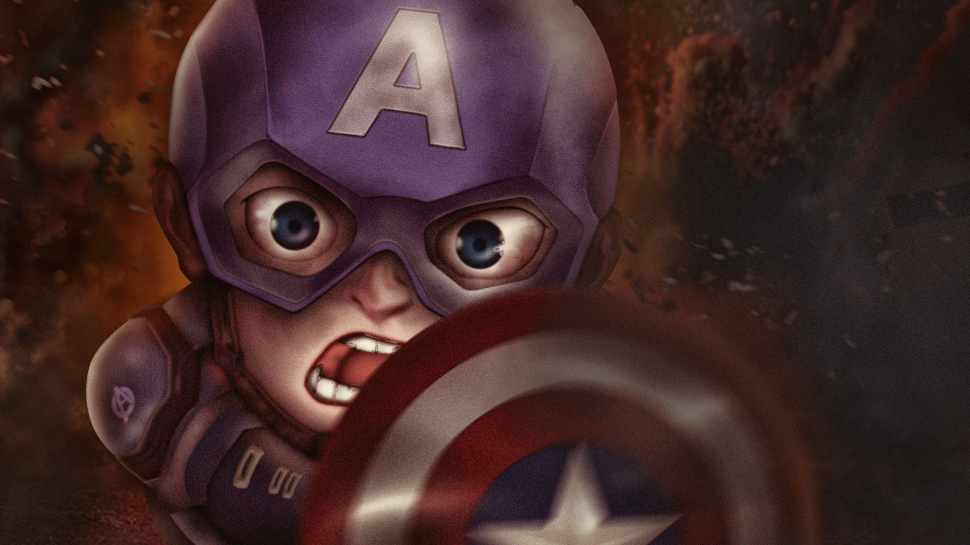 captain america, hd, 4k, superheroes, artwork, artist, digital art, behance, HD Wallpaper