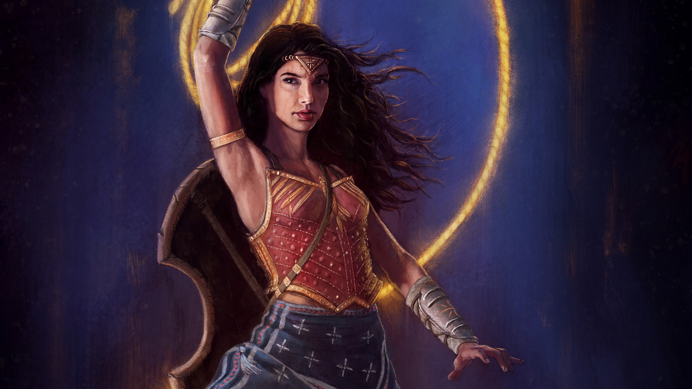 wonder woman, hd, superheroes, artist, artwork, deviantart, digital art, HD Wallpaper