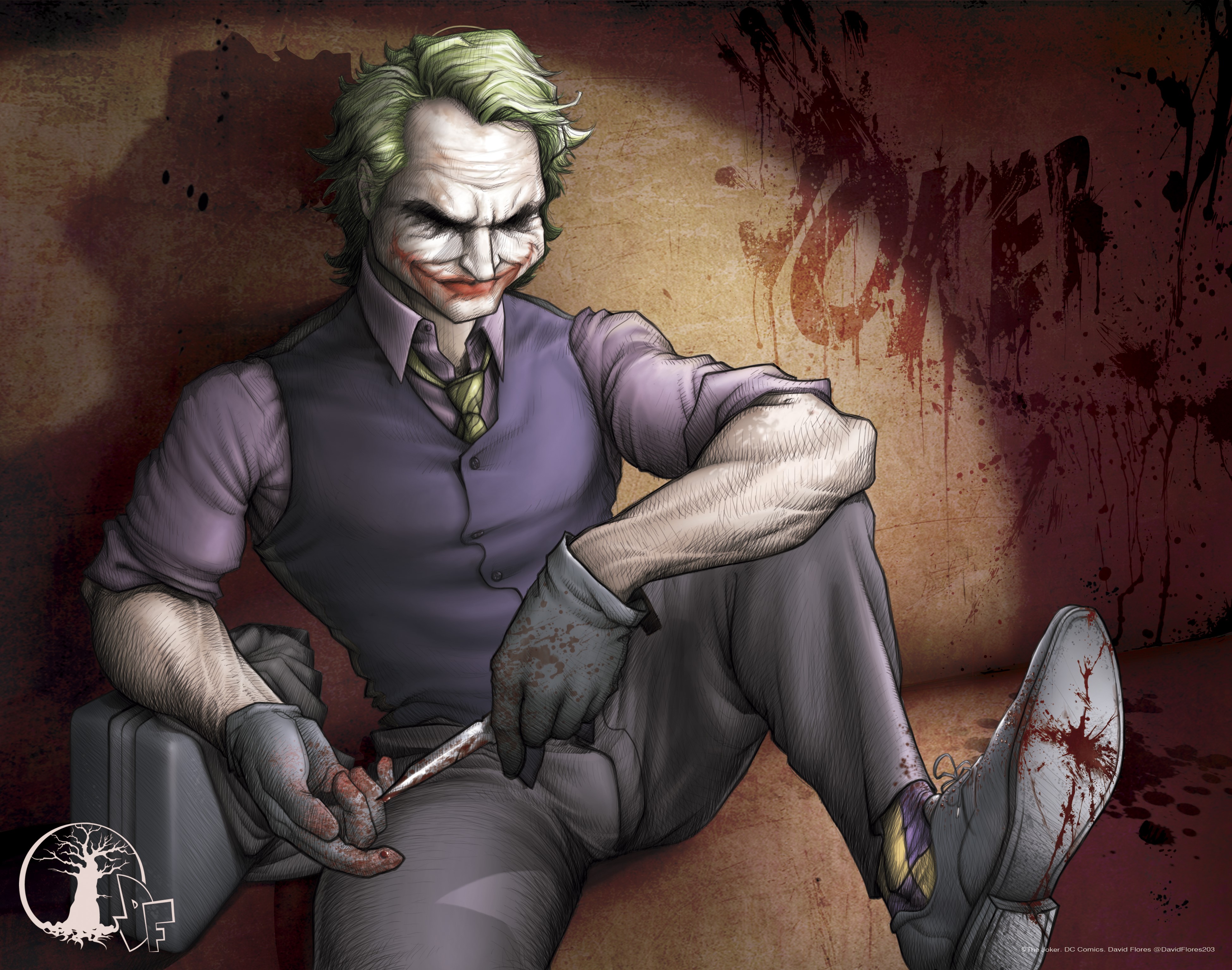joker, hd, 4k, superheroes, supervillain, digital art, artwork, deviantart, HD Wallpaper