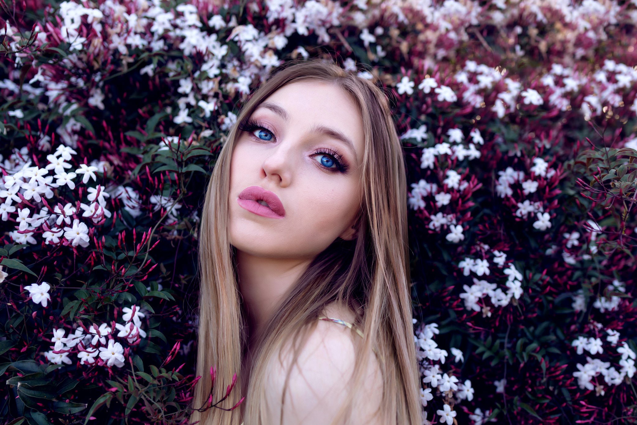 blue eyes, girls, model, hd, HD Wallpaper
