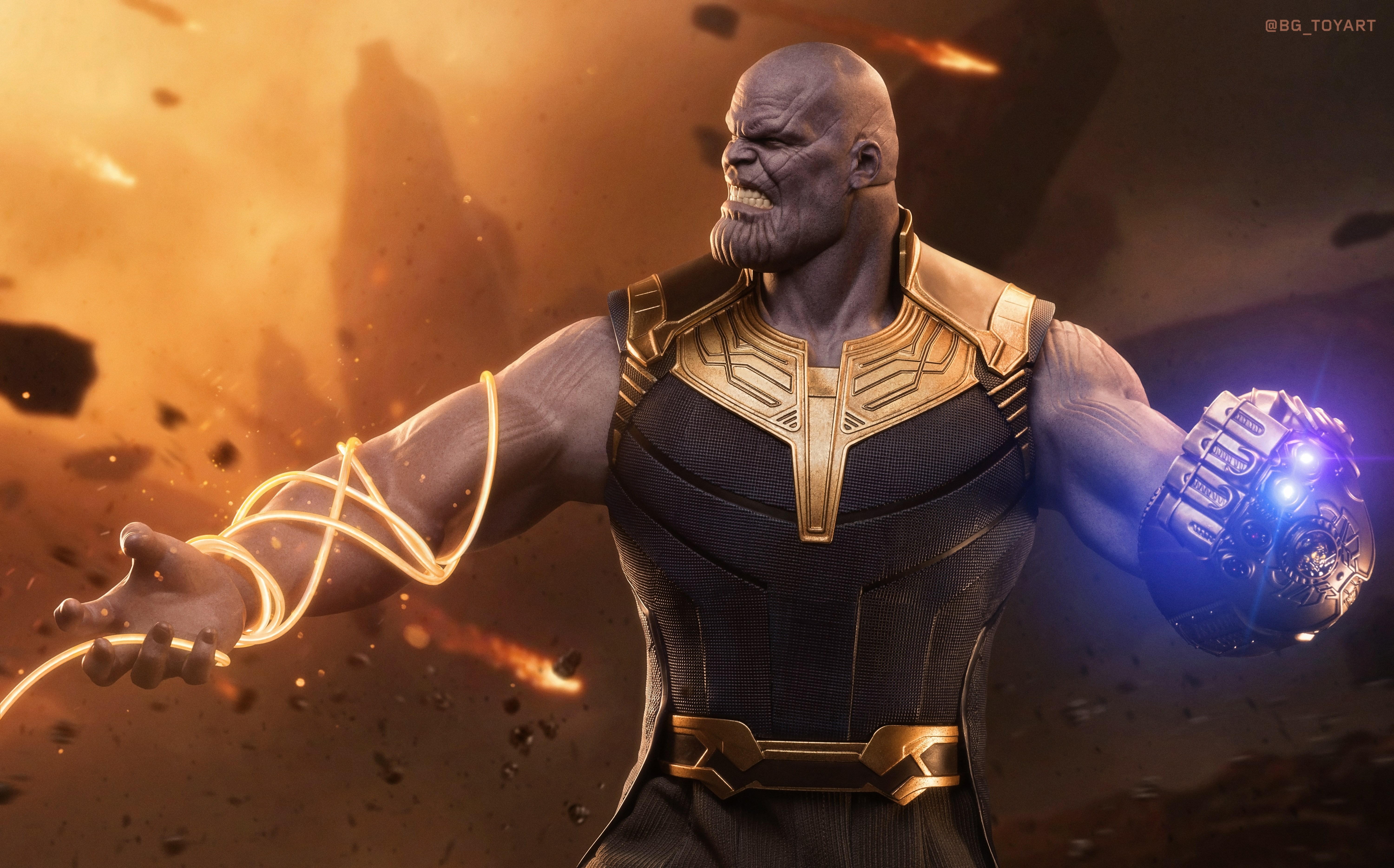 thanos, supervillain, superheroes, hd, 4k, 5k, HD Wallpaper