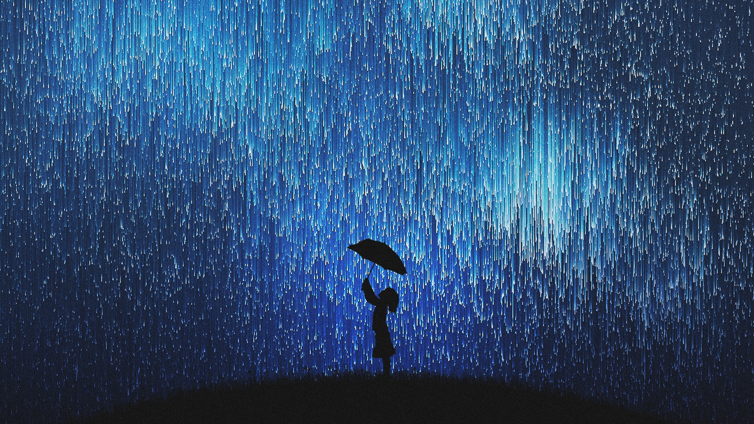 rain, stars, artist, artwork, digital art, hd, deviantart, HD Wallpaper