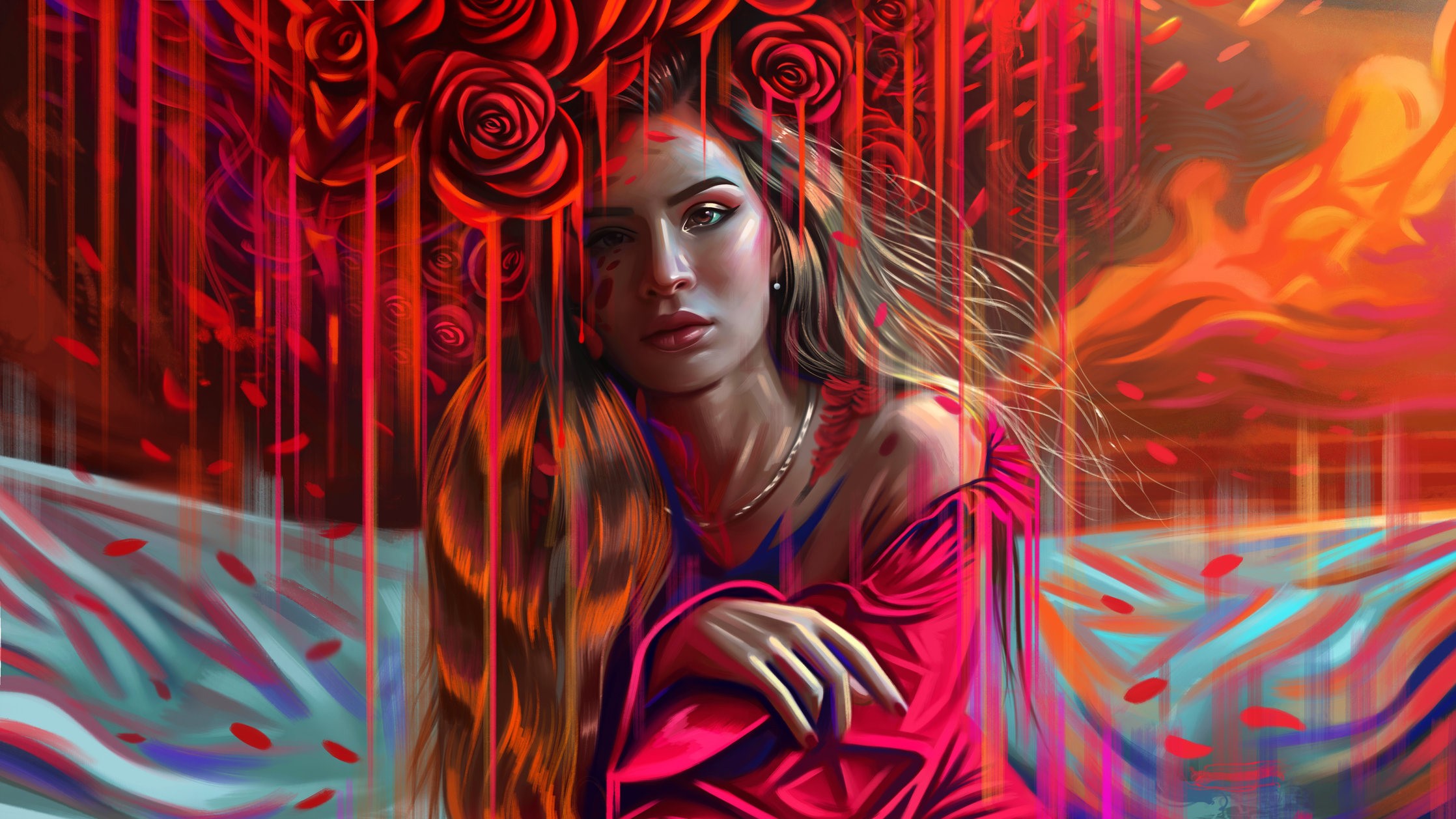portrait, artist, artwork, digital art, hd, deviantart, HD Wallpaper