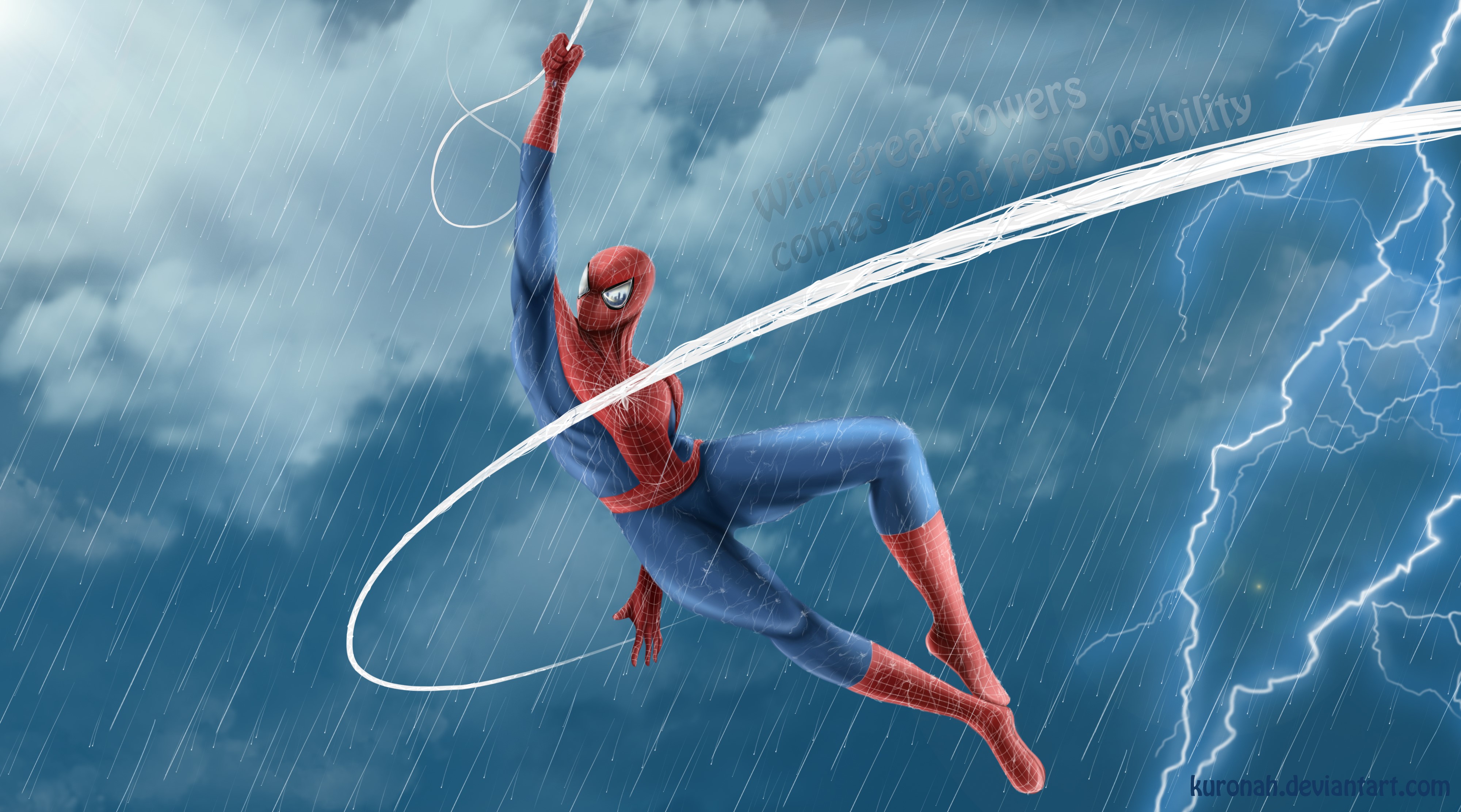 spiderman, hd, 4k, superheroes, artwork, artist, digital art, deviantart, HD Wallpaper