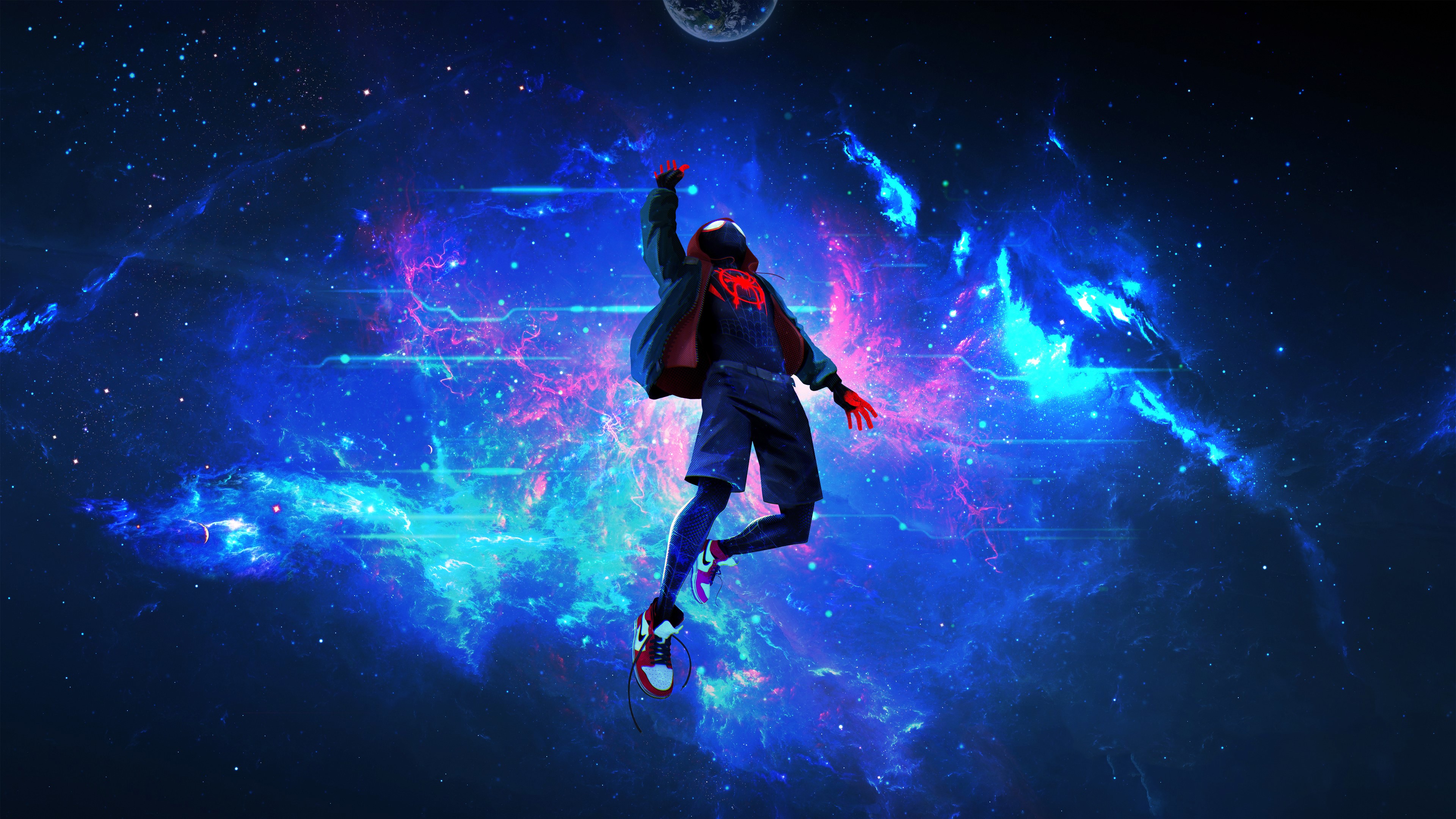 spiderman into the spider verse, spiderman, hd, superheroes, artwork, artist, digital art, deviantart, 4k, HD Wallpaper