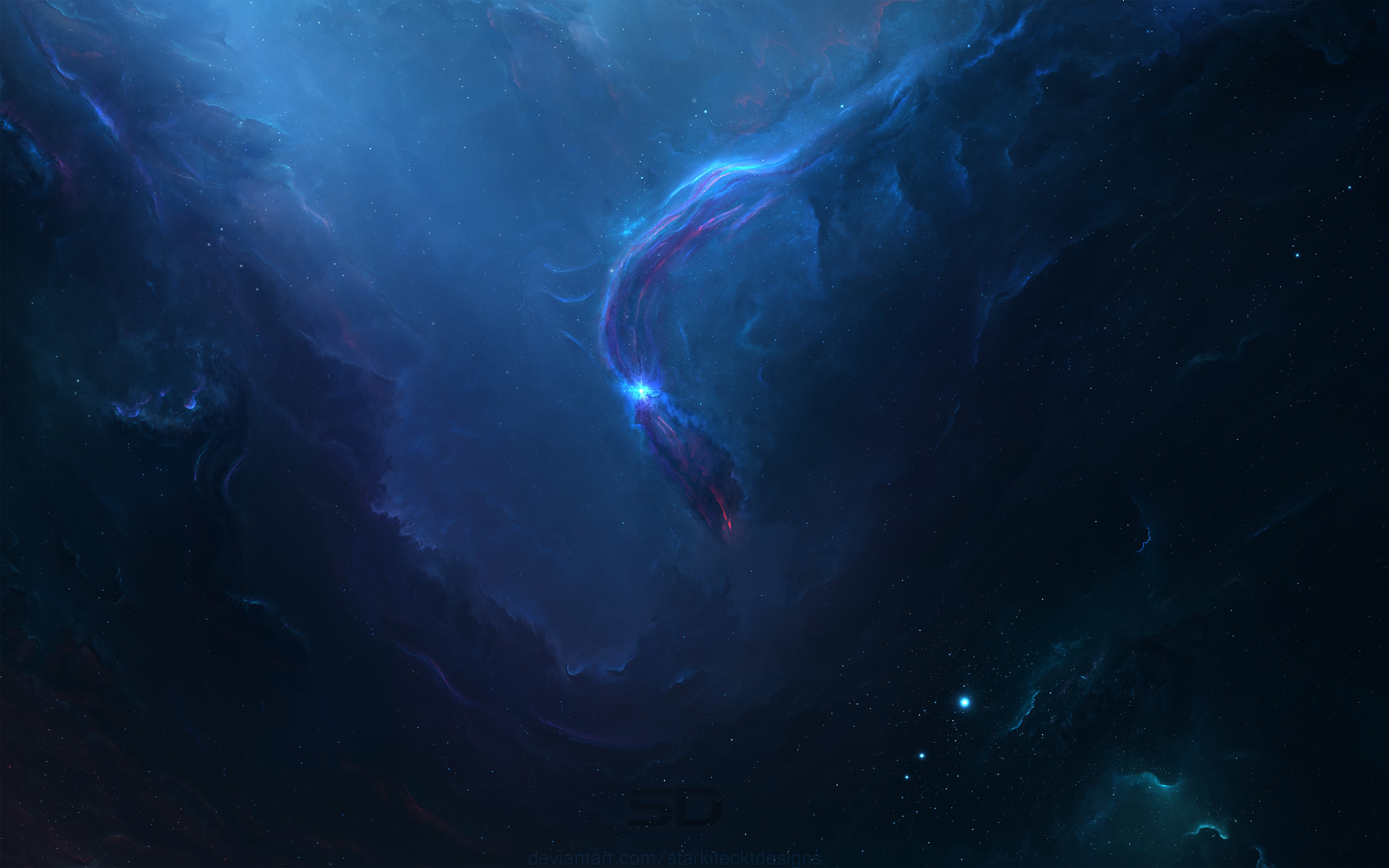 space, nebula, artist, artwork, digital art, hd, 4k, deviantart, HD Wallpaper