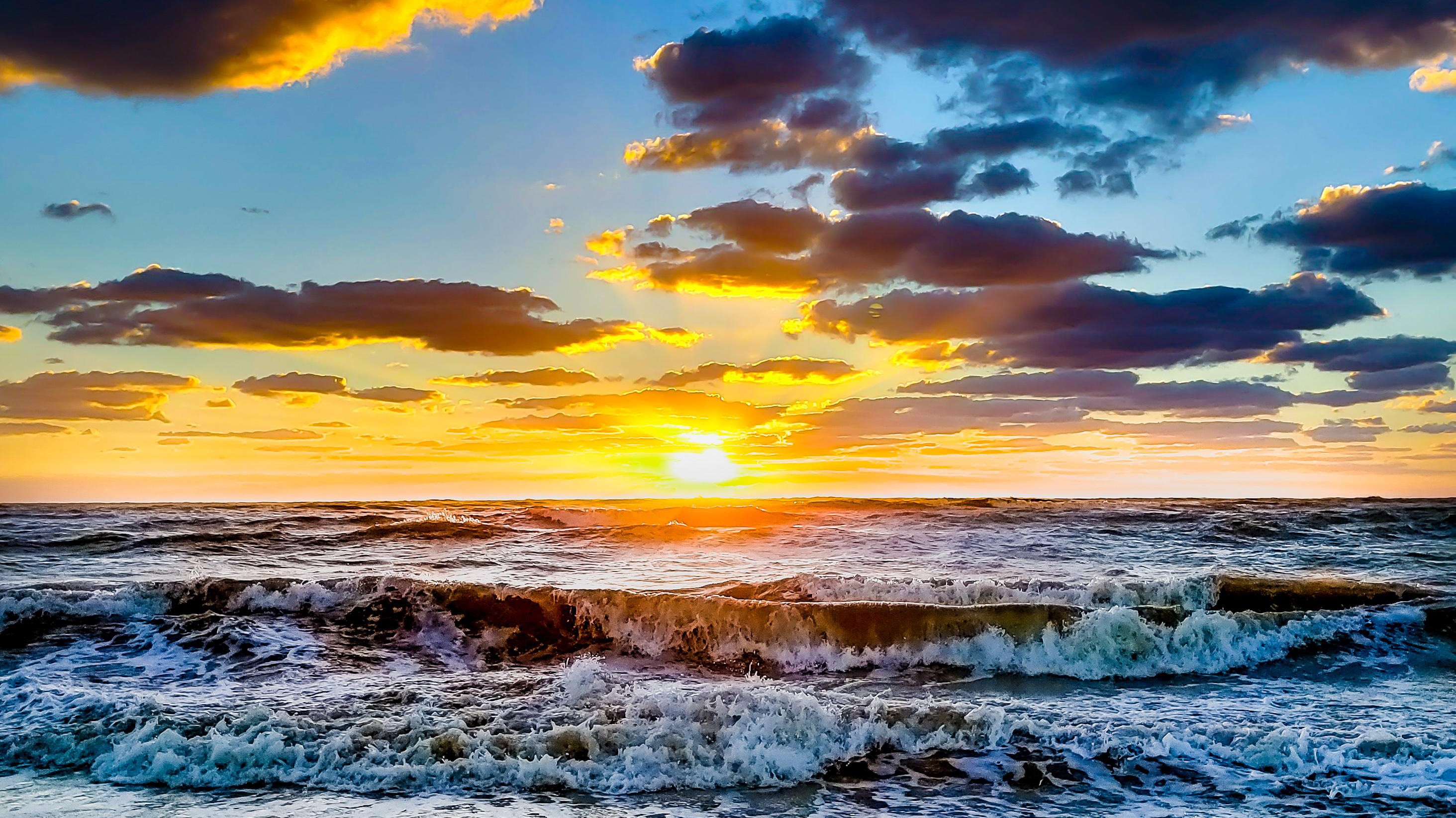 winter, nature, hd, sea, beach, HD Wallpaper