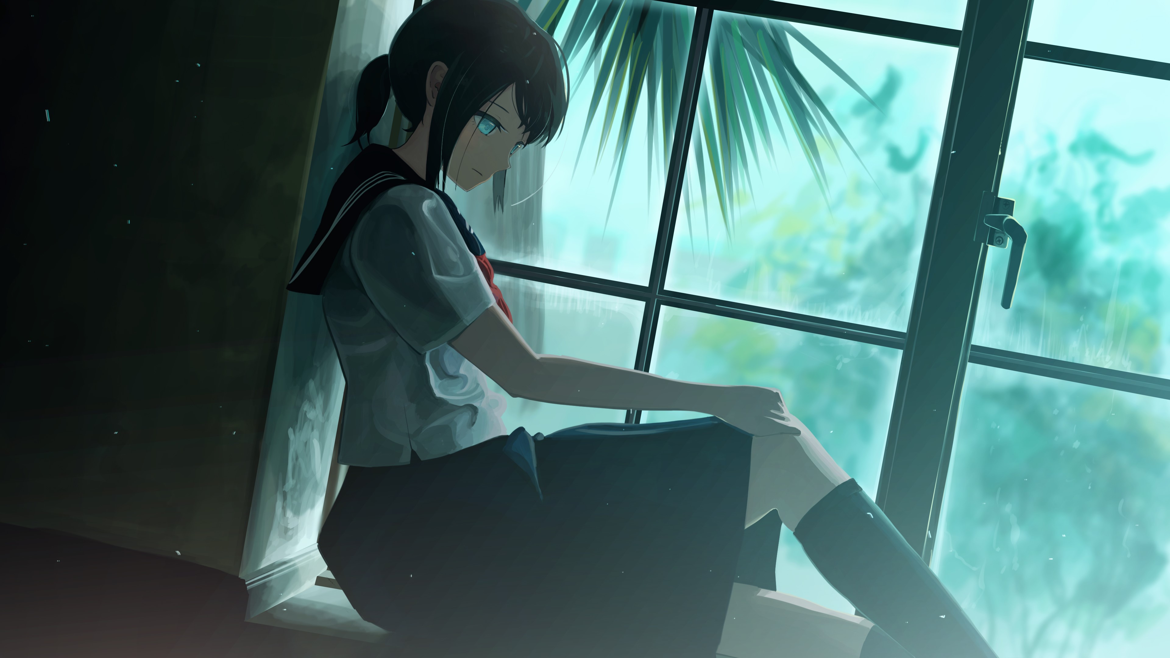 anime girl, anime, artist, artwork, digital art, hd, 4k, HD Wallpaper