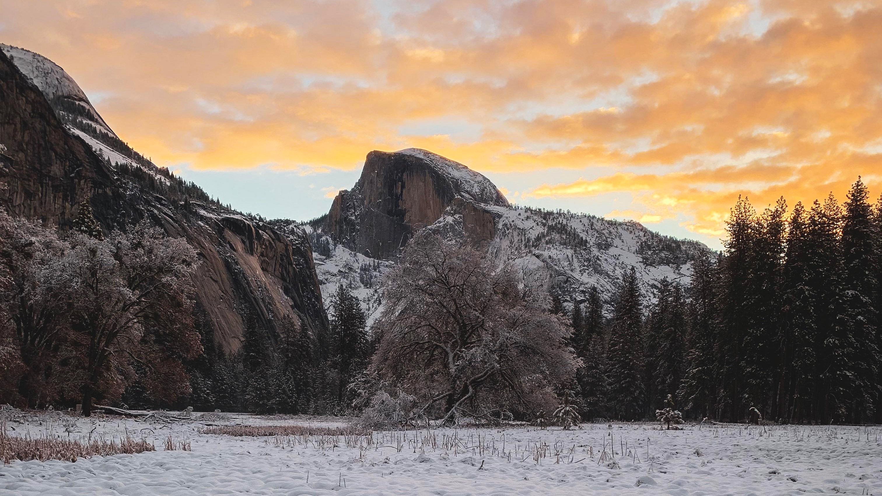 yosemite, national park, nature, hd, sunrise, 4k, HD Wallpaper