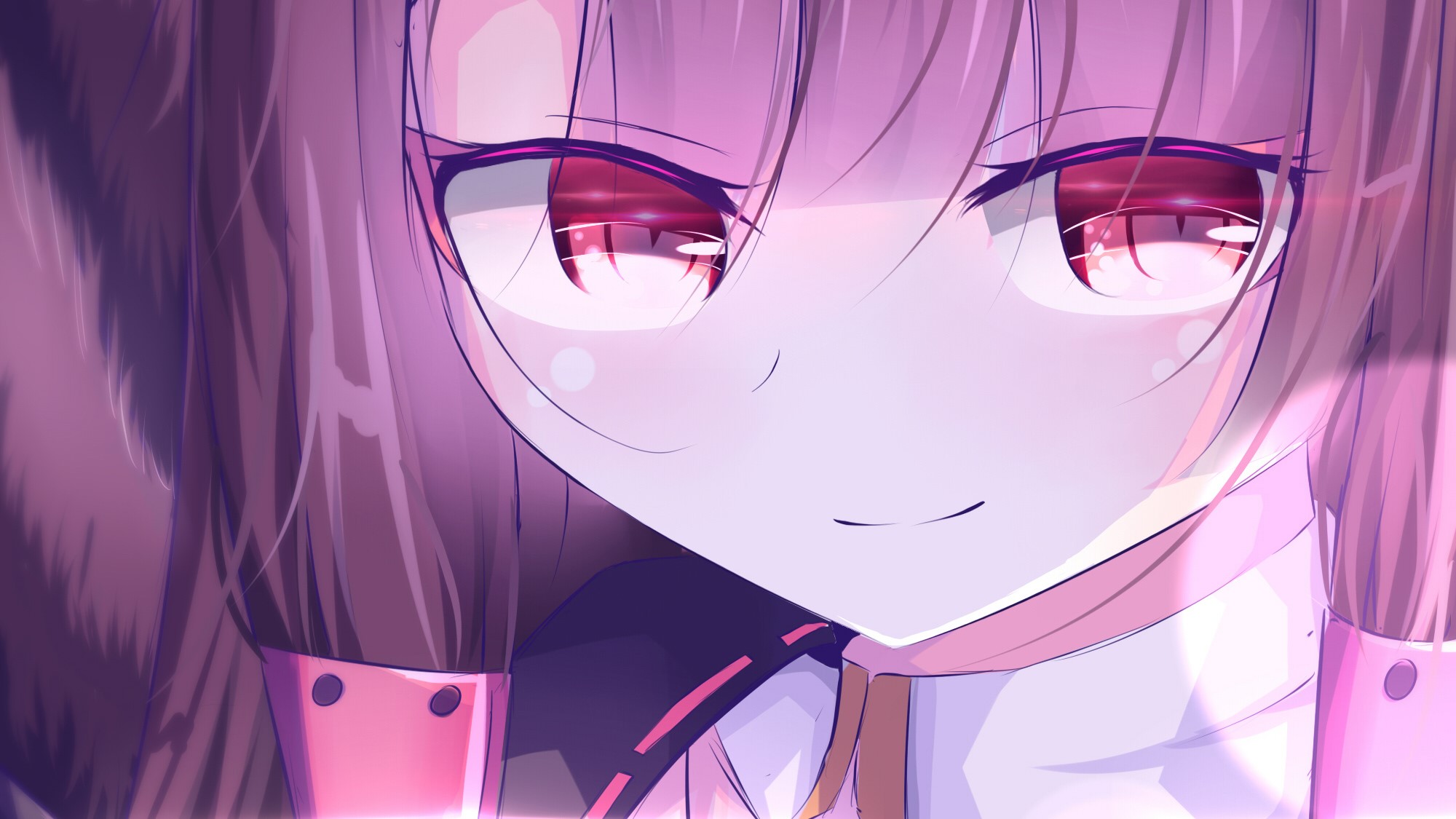 anime girl, anime, artist, artwork, digital art, hd, pink, HD Wallpaper