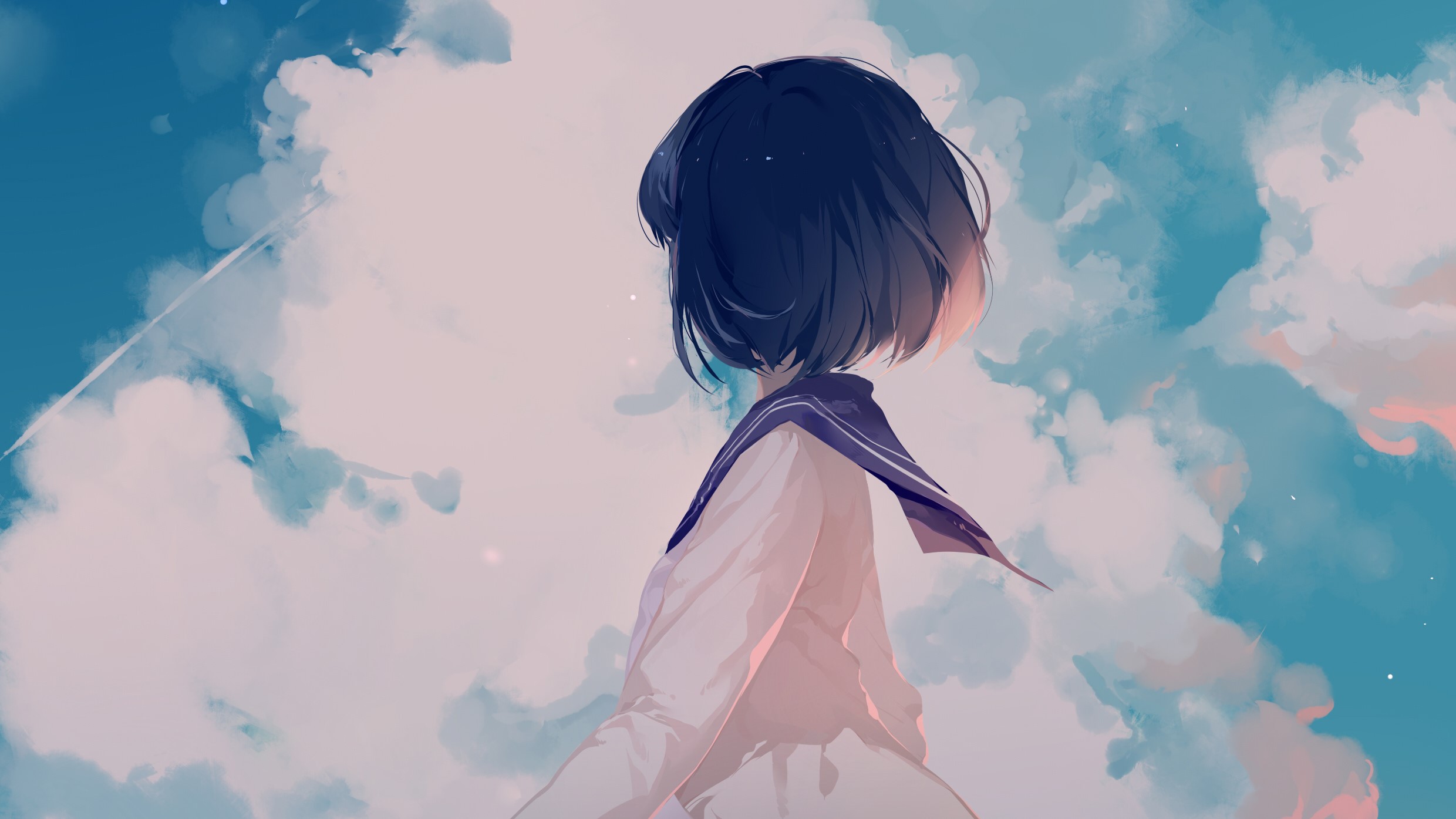 anime girl, anime, artist, artwork, digital art, hd, 4k, HD Wallpaper
