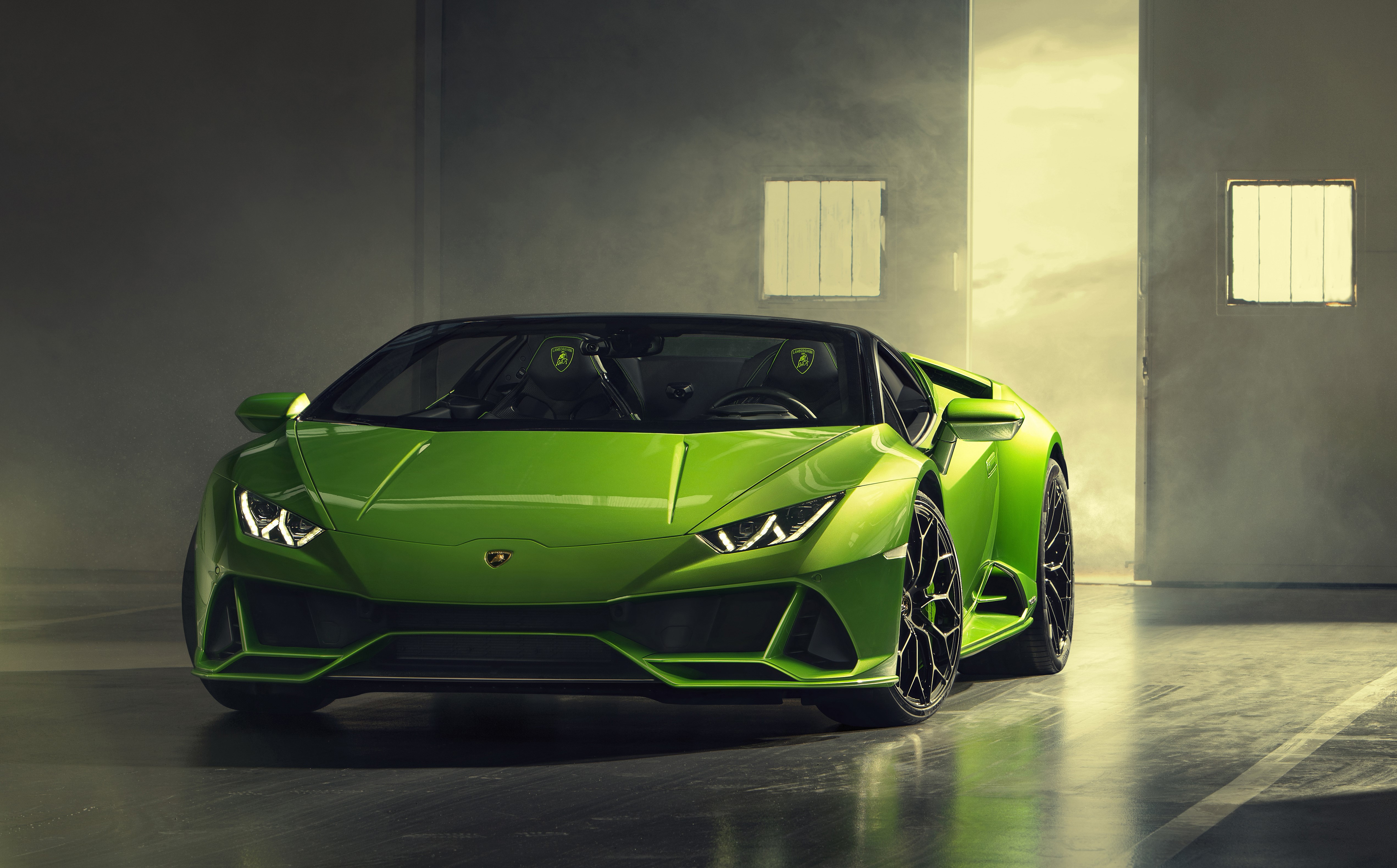 lamborghini huracan evo spyder, lamborghini huracan evo, lamborghini huracan, lamborghini, 2019 cars, cars, 4k, hd, 5k, HD Wallpaper