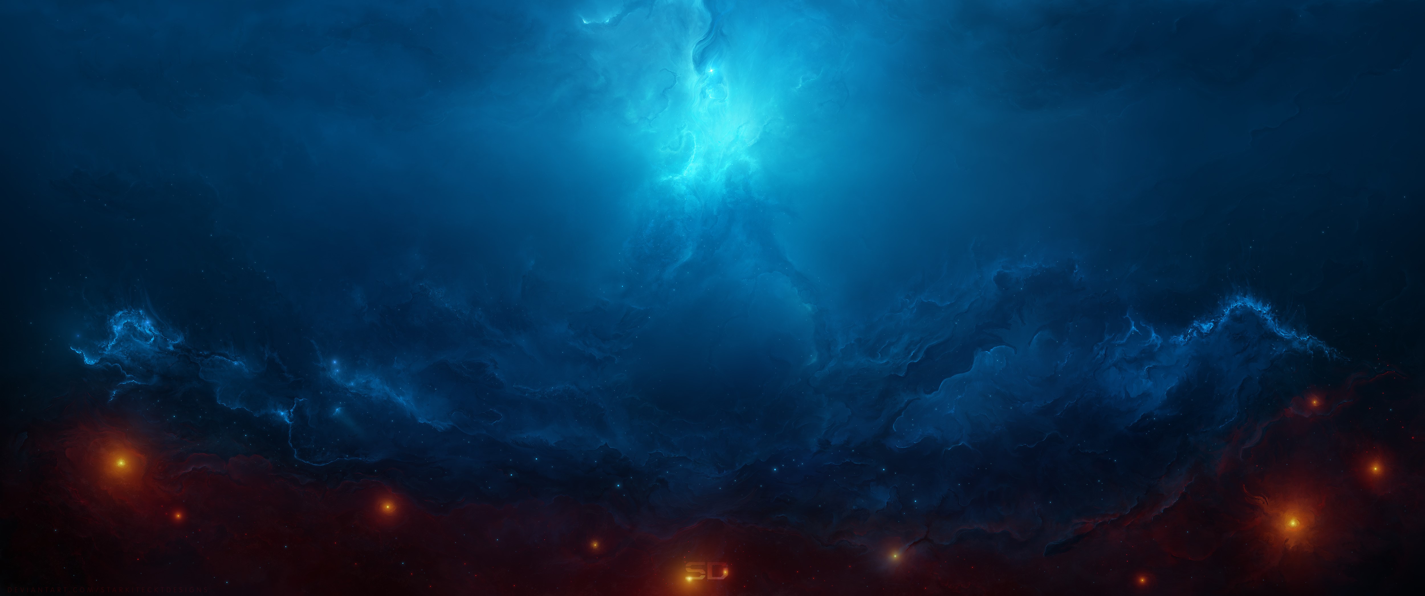 nebula, digital universe, artist, artwork, digital art, hd, deviantart, 4k, 5k, HD Wallpaper