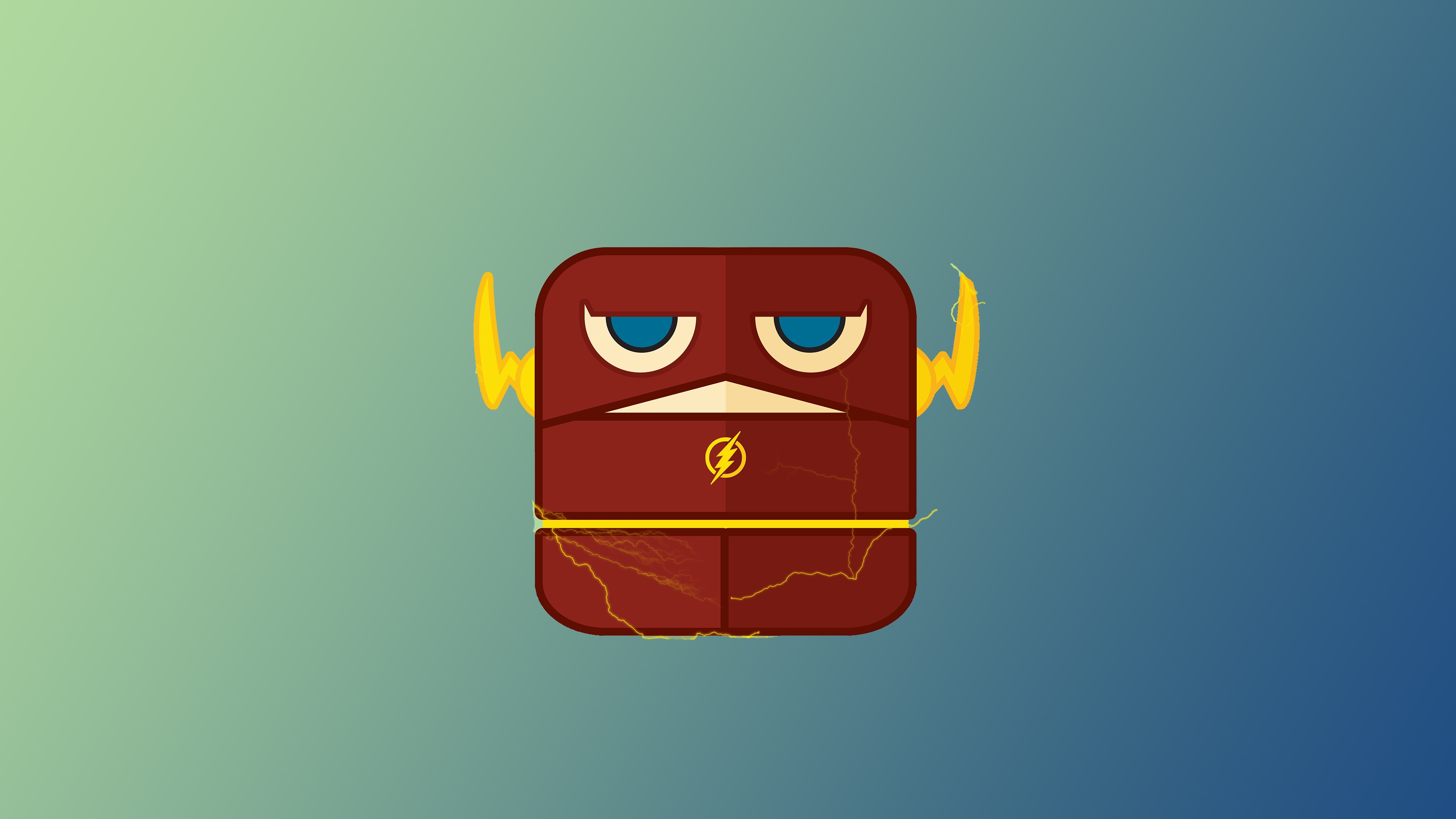 flash, superheroes, artist, artwork, digital art, hd, 4k, minimalism, minimalist, behance, HD Wallpaper