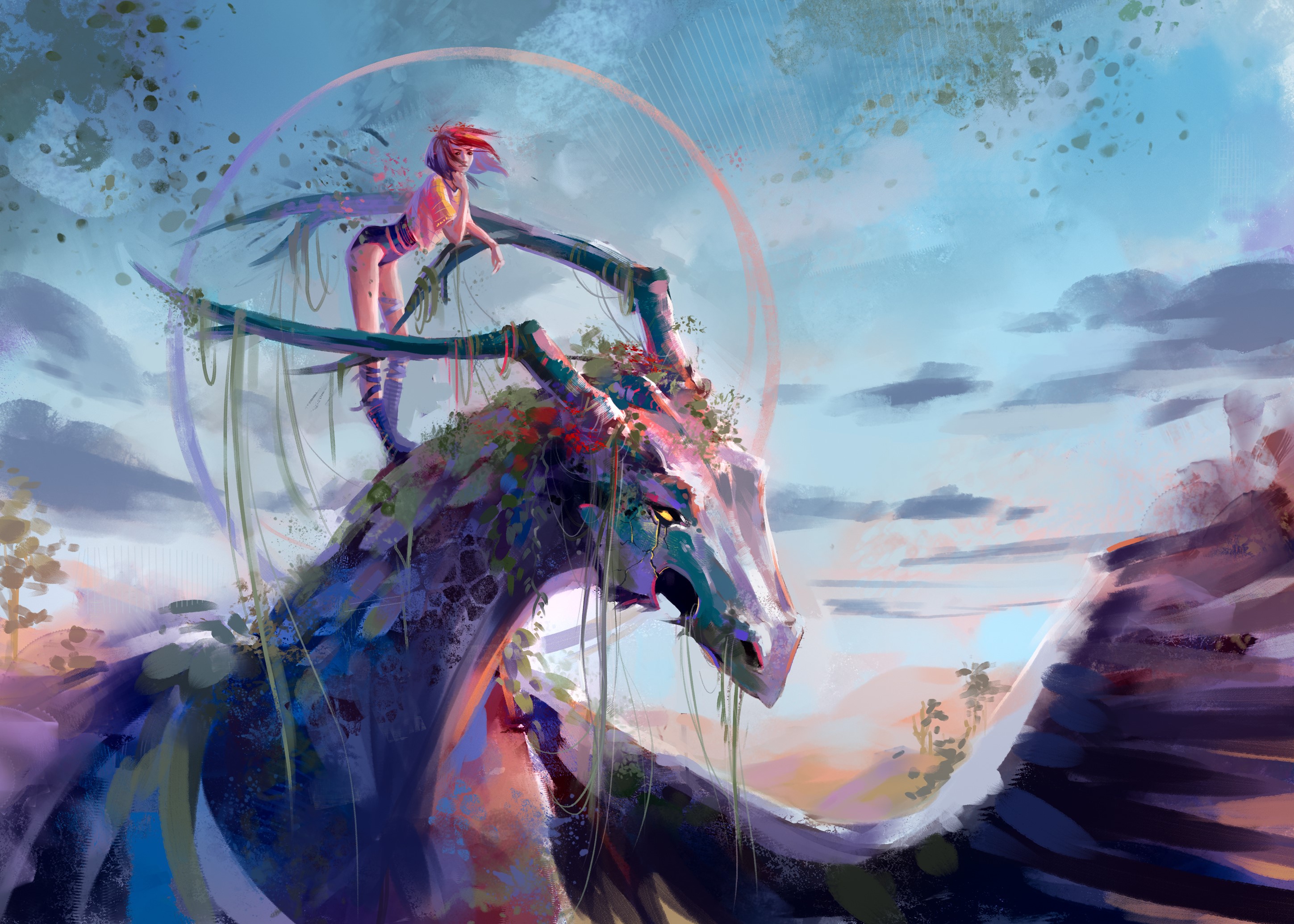 dragon, artist, artwork, digital art, hd, deviantart, HD Wallpaper