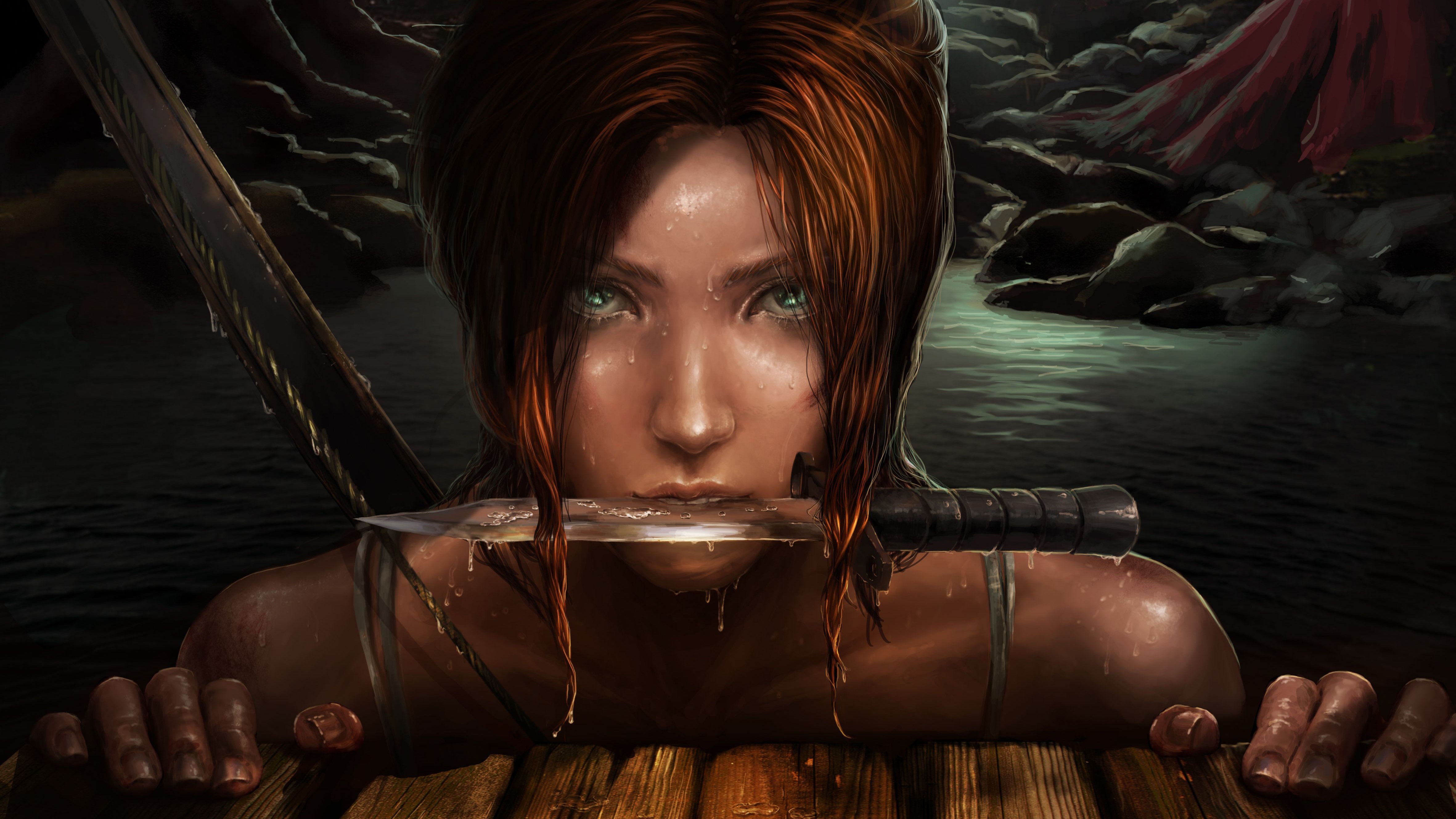 lara croft, tomb raider, games, hd, 4k, artwork, HD Wallpaper