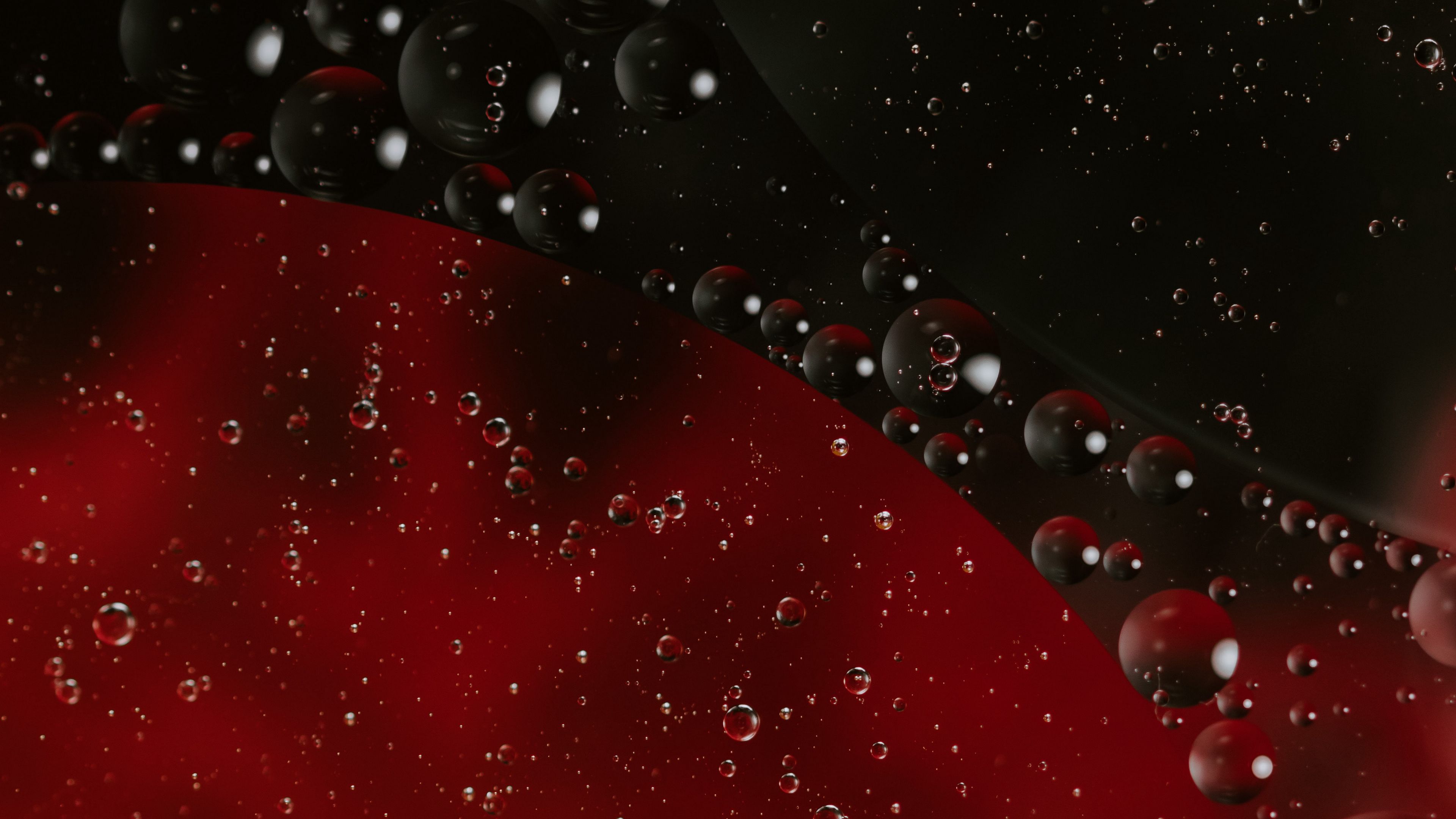 liquid, bubbles, texture, macro, 4k, HD Wallpaper