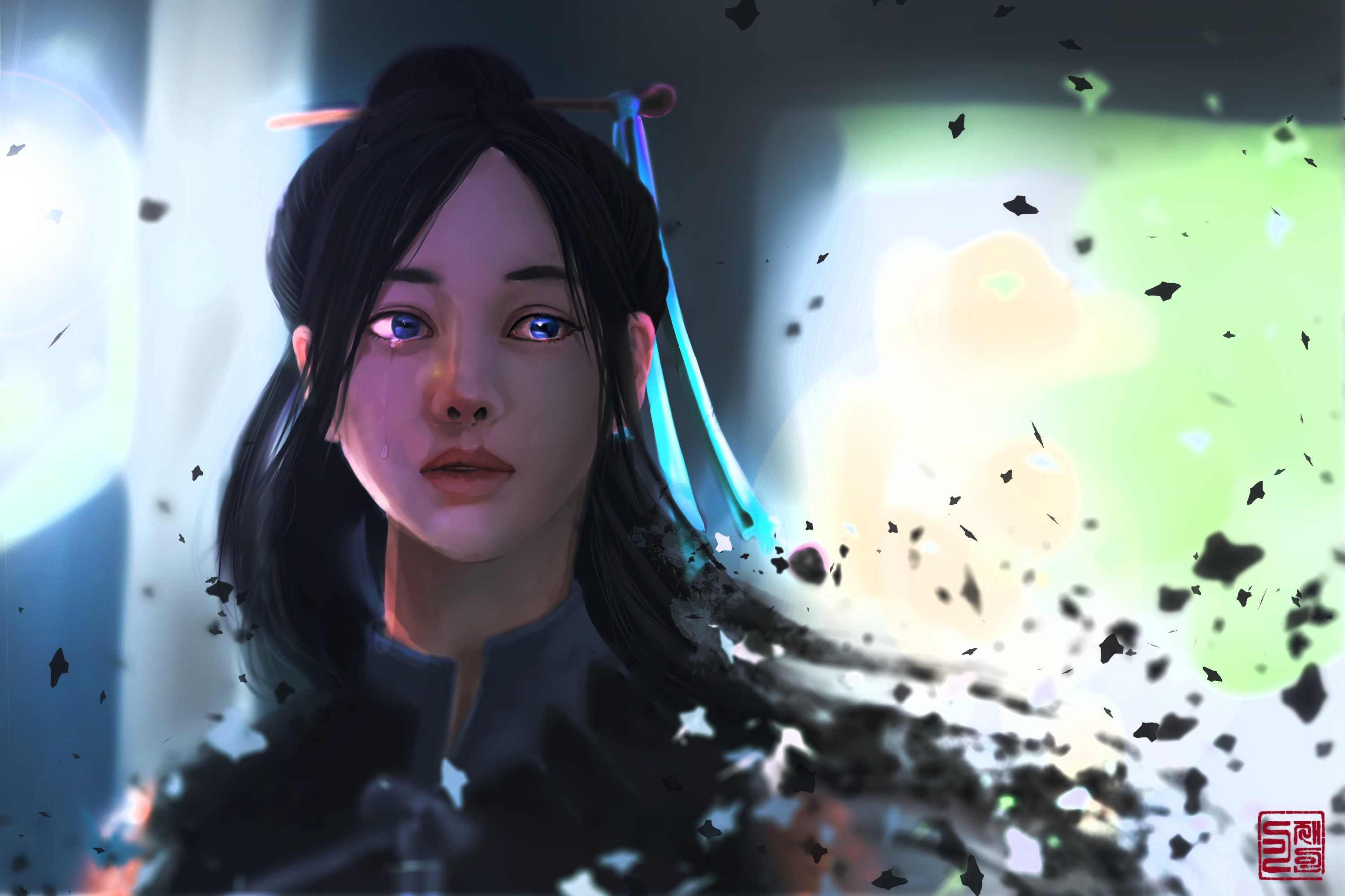 anime girl, anime, artist, artwork, digital art, hd, deviantart, HD Wallpaper