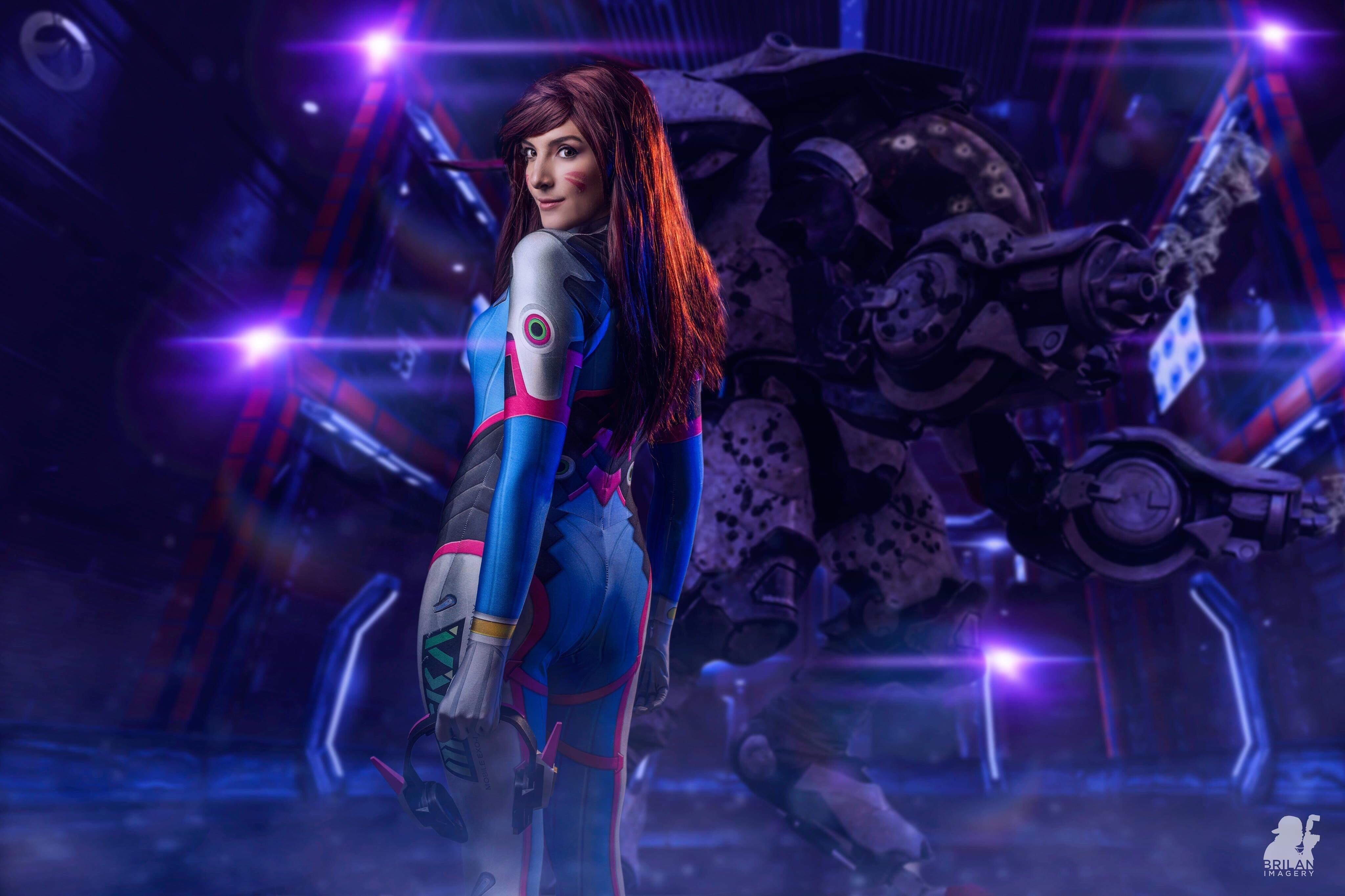 dva overwatch, overwatch, games, hd, 4k, cosplay, HD Wallpaper