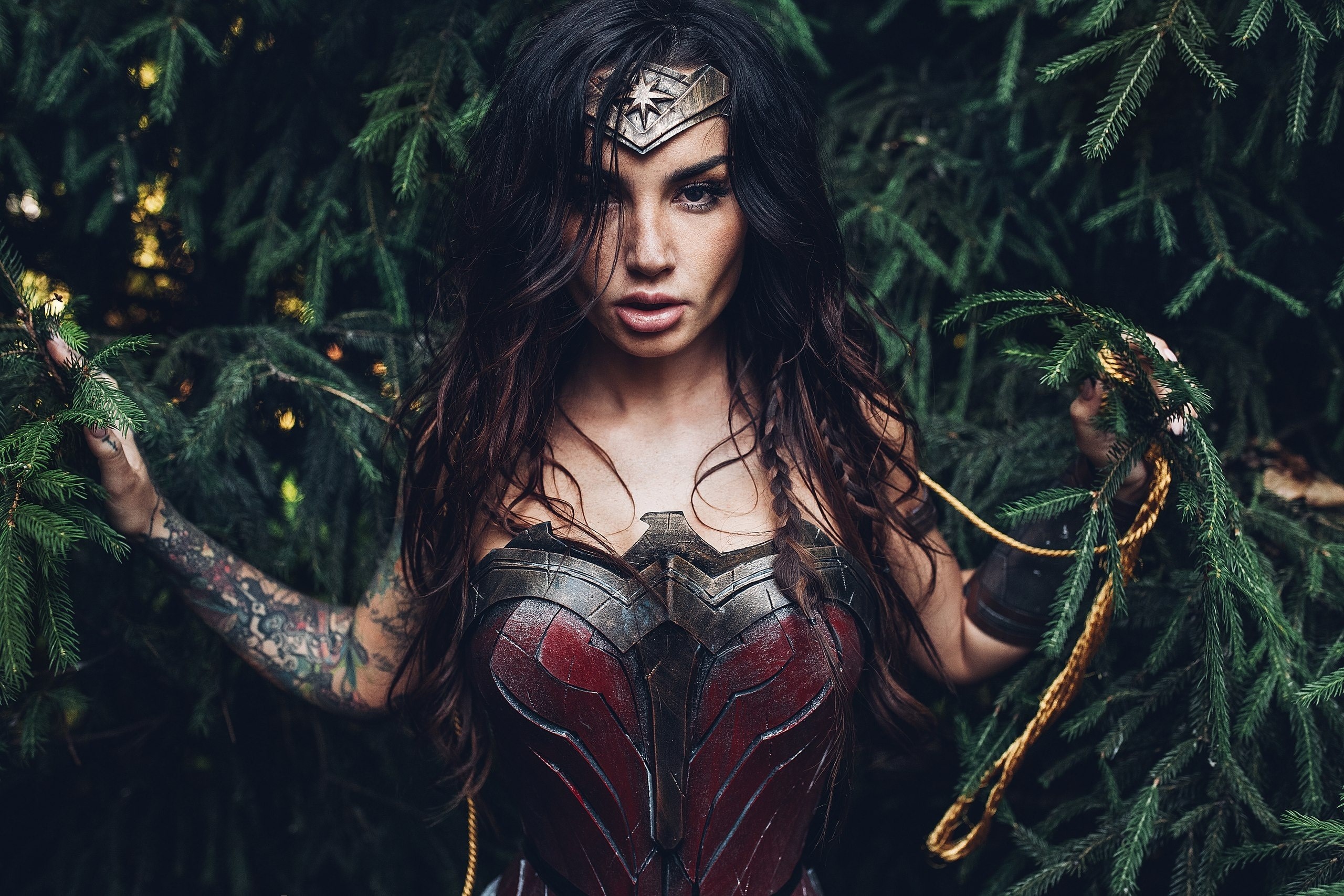wonder woman, superheroes, cosplay, fantasy, hd, HD Wallpaper