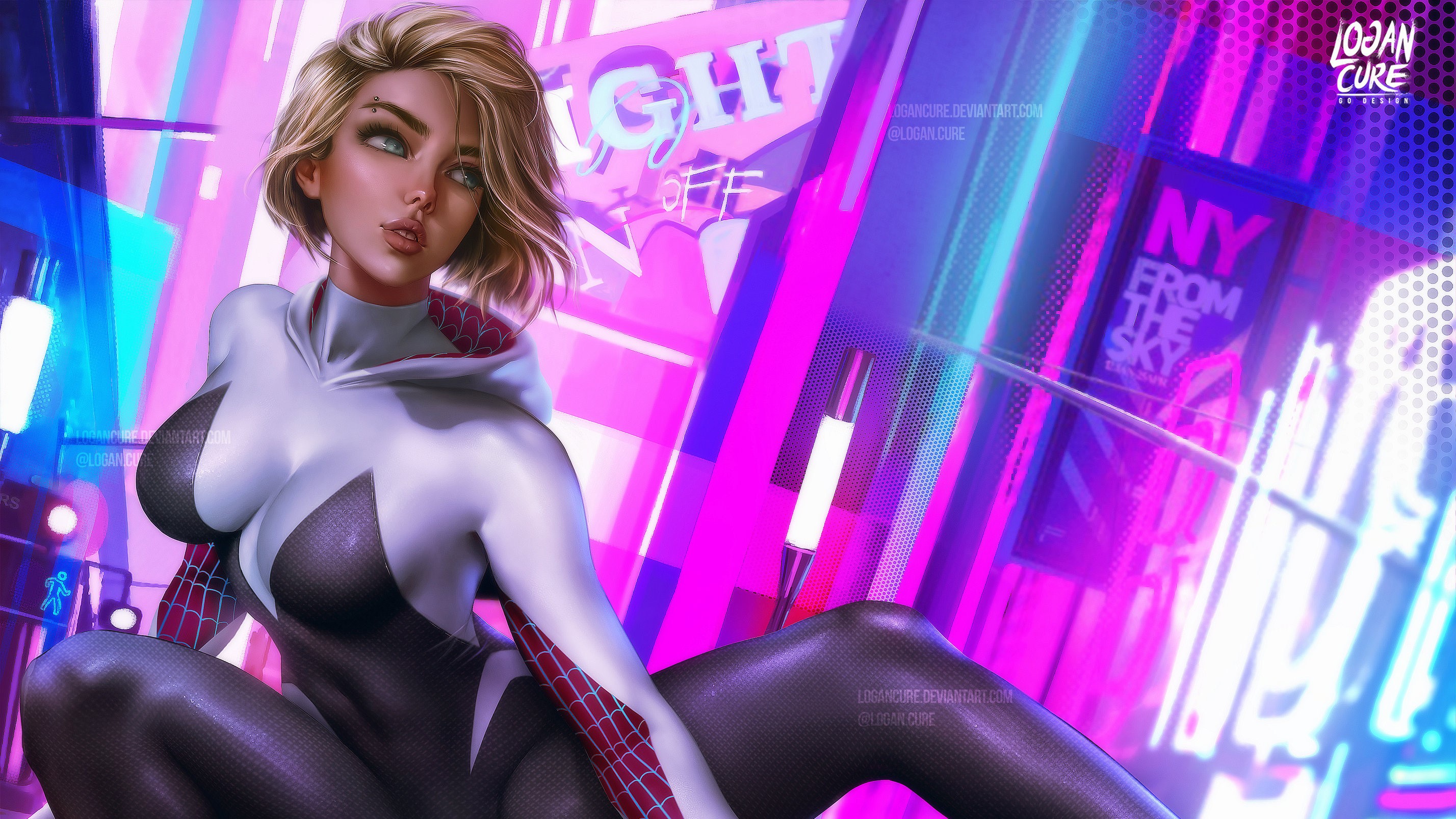 gwen stacy, hd, superheroes, artwork, artist, digital art, deviantart, HD Wallpaper