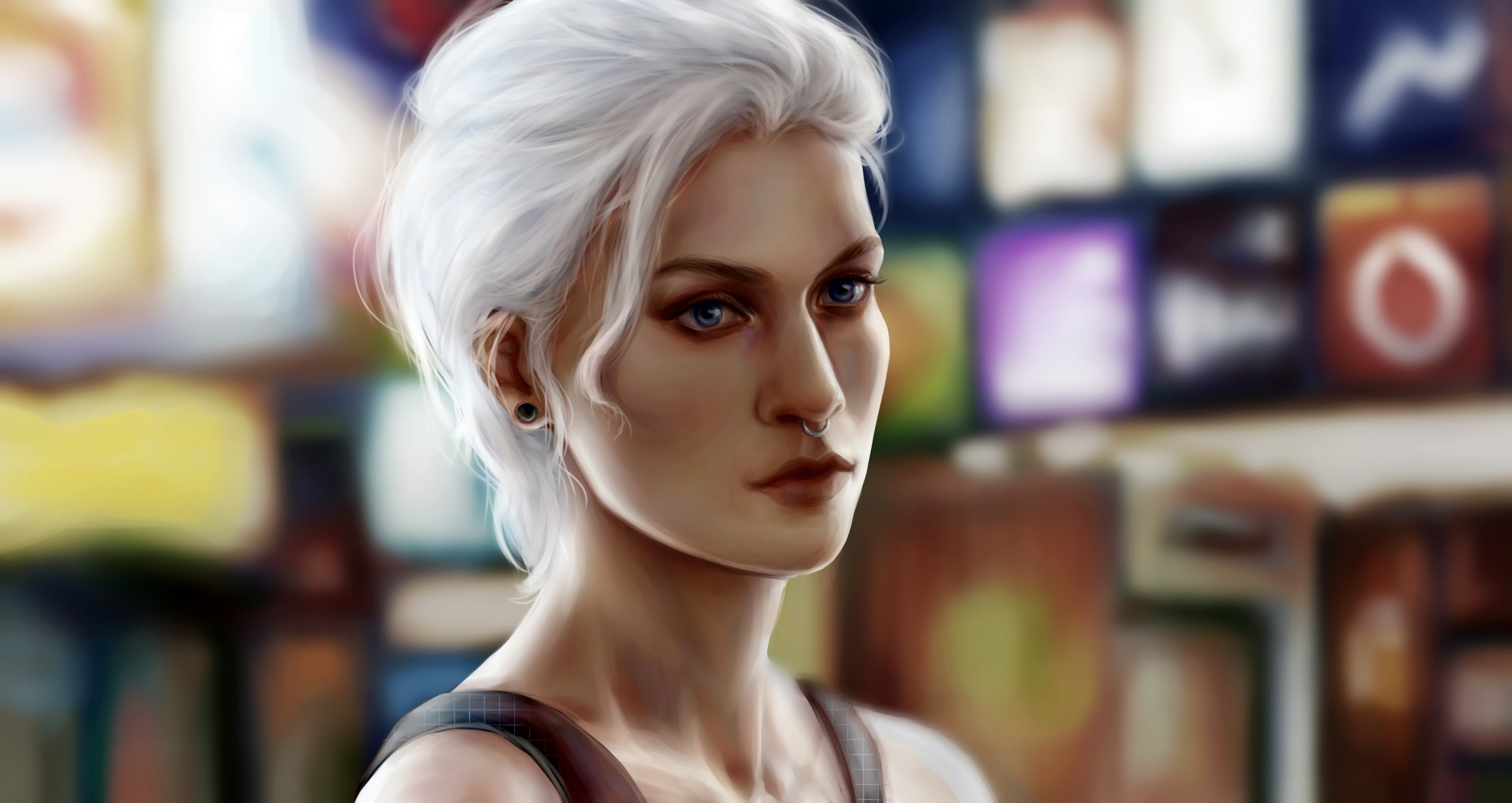 portrait, artist, artwork, digital art, hd, 4k, deviantart, HD Wallpaper