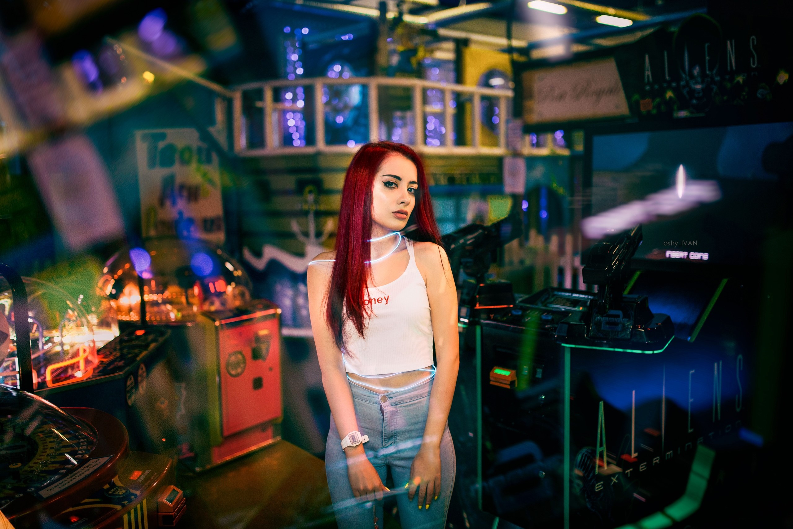 redhead, girls, model, hd, portrait, HD Wallpaper